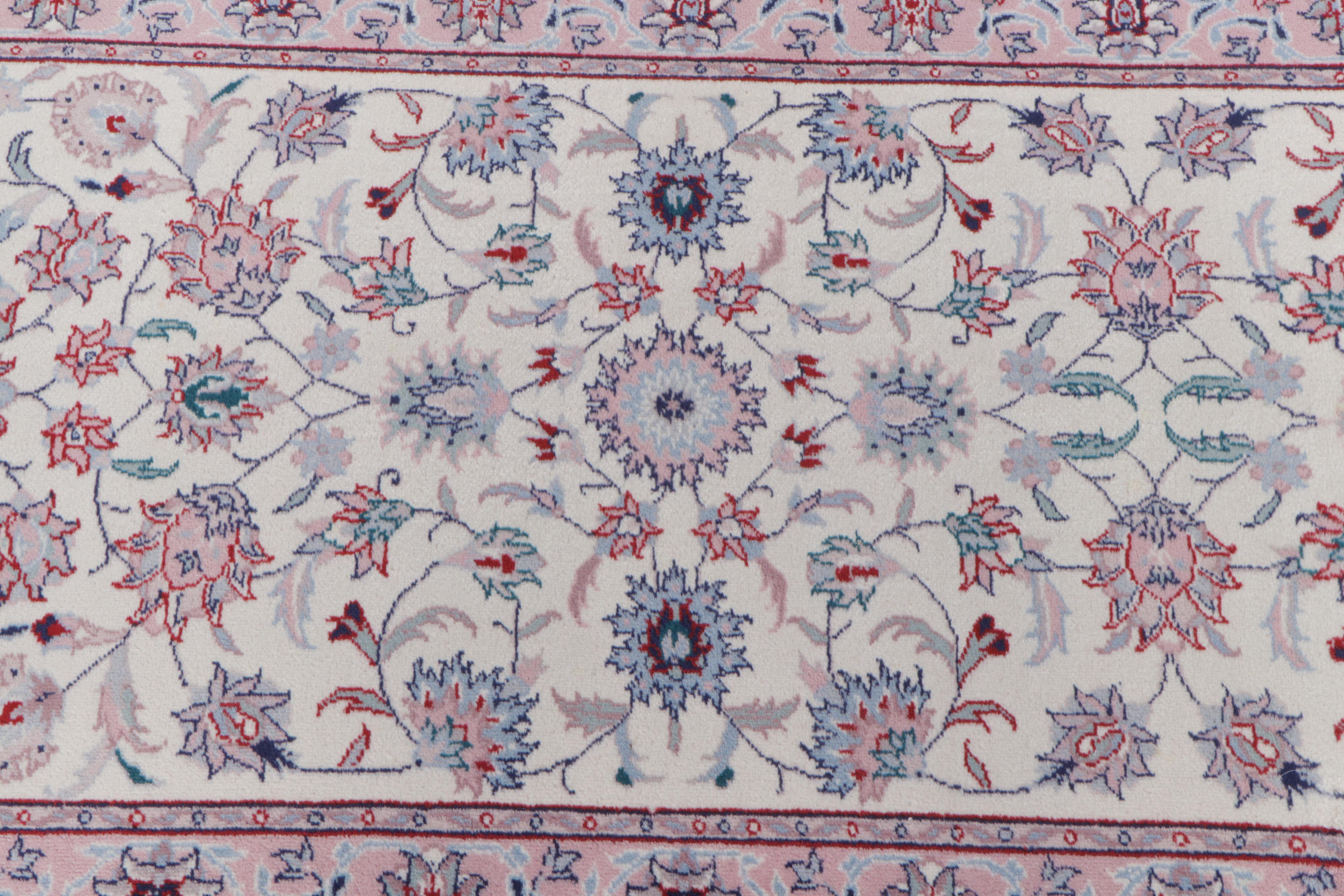 2'7 x 13'6 Hand-Knotted Indian Agra Carpet Runner