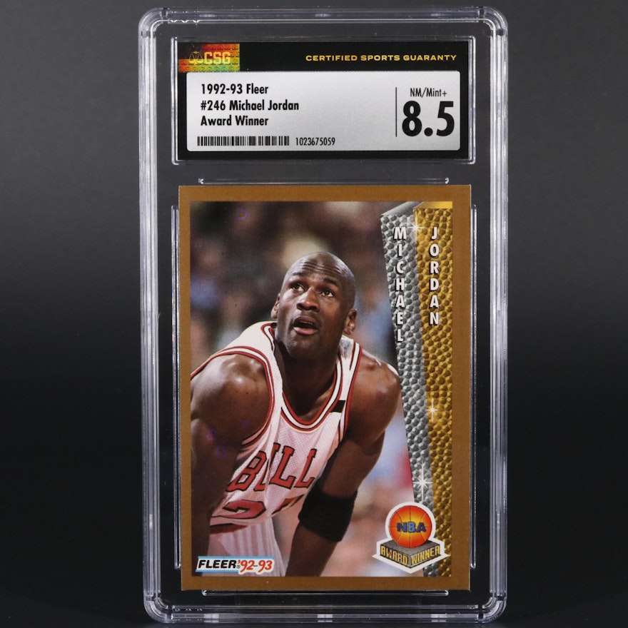 1992-93 Fleer Michael Jordan #246 Award Winner Basketball Card