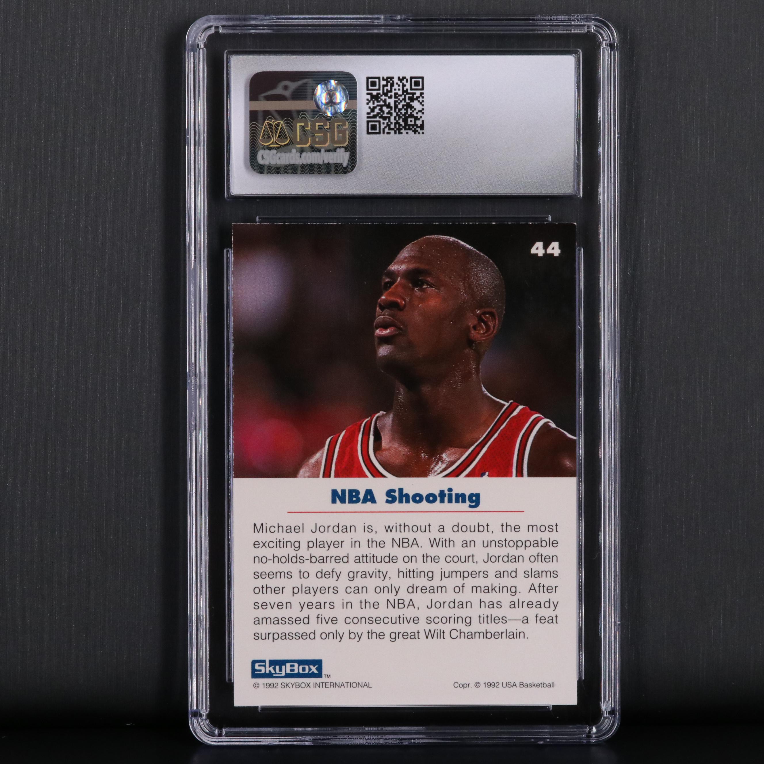 1992-93 SkyBox USA Michael Jordan #44 Grade 8.5 Basketball Card