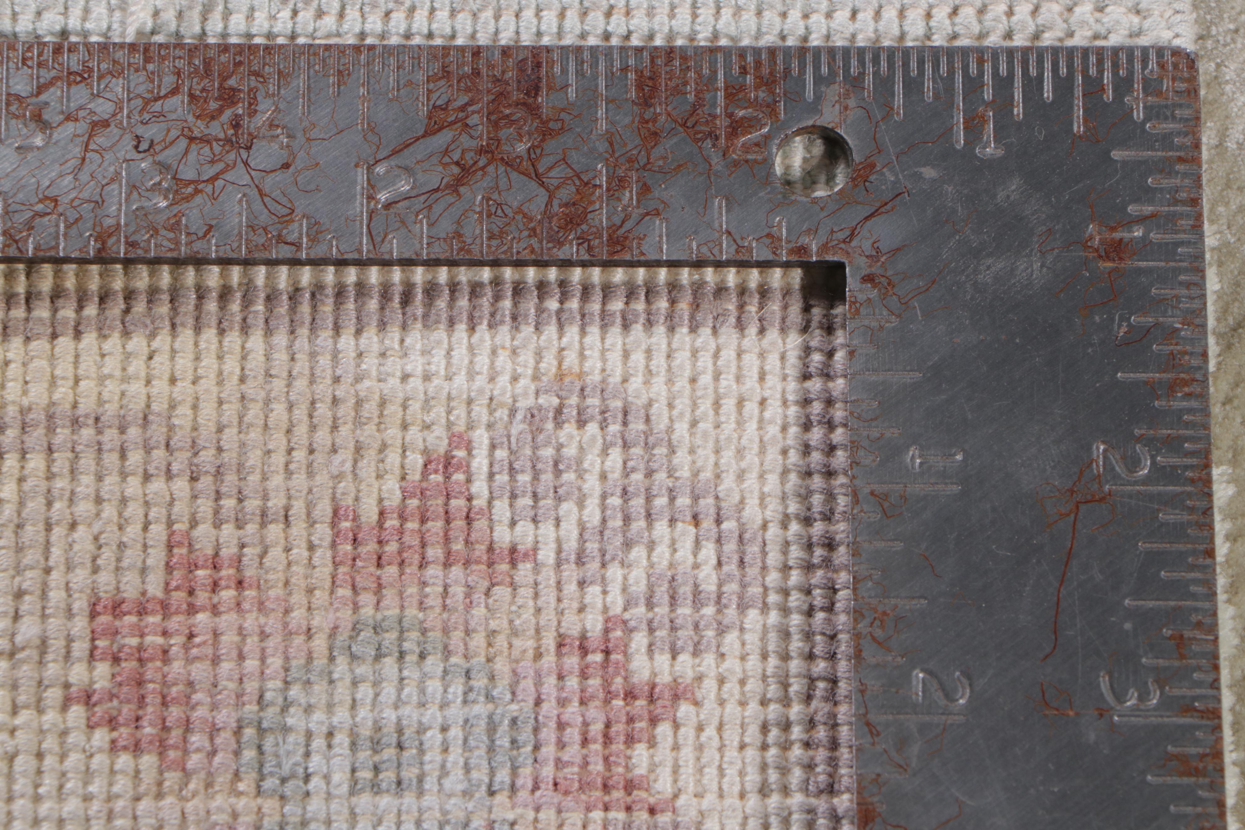 2' x 4'7 Hand-Knotted Chinese Peking Carved Accent Rug