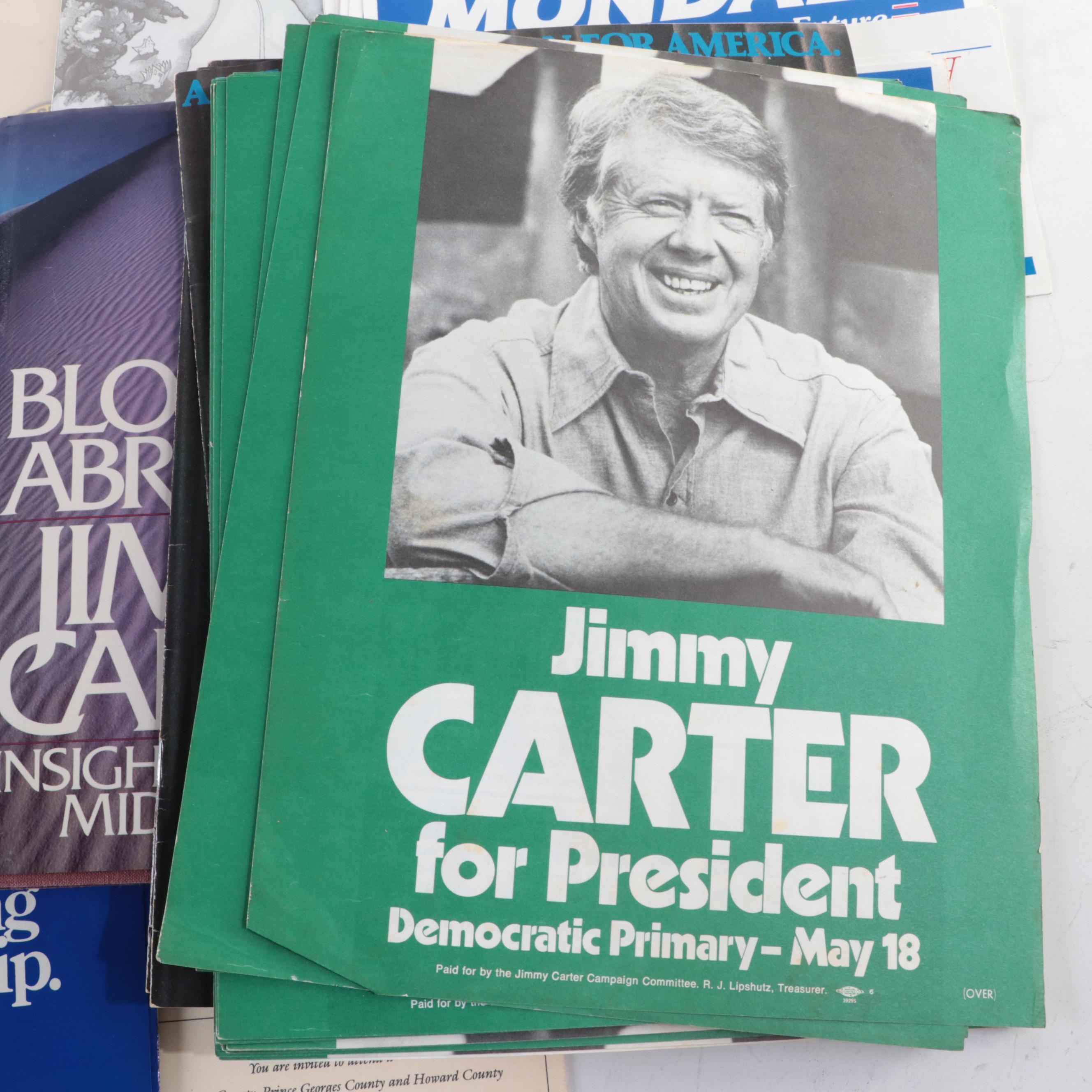 Signed "The Blood of Abraham" with Jimmy Carter and Other Political Memorabilia