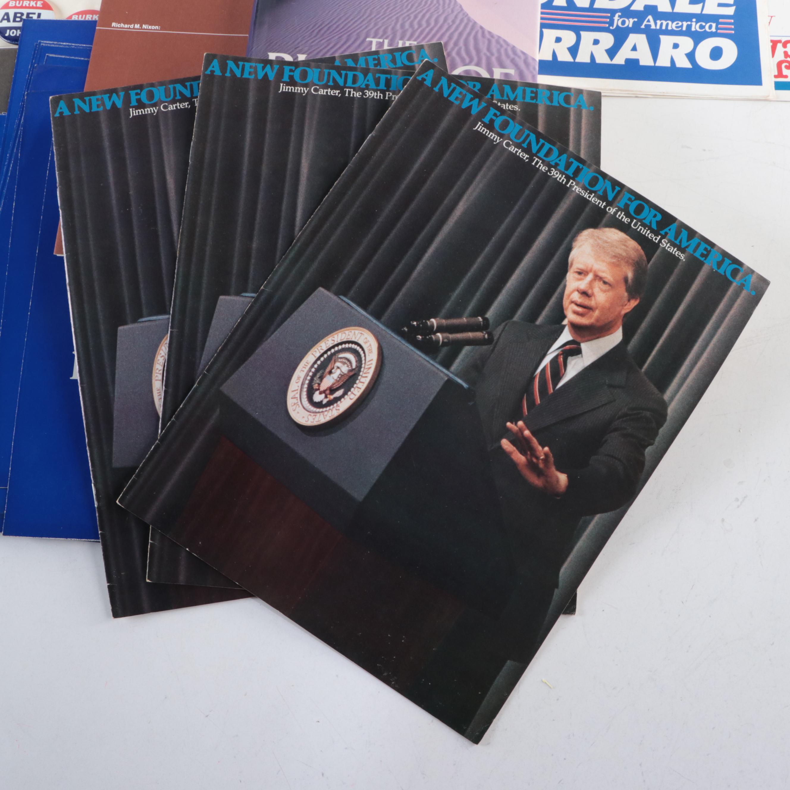 Signed "The Blood of Abraham" with Jimmy Carter and Other Political Memorabilia