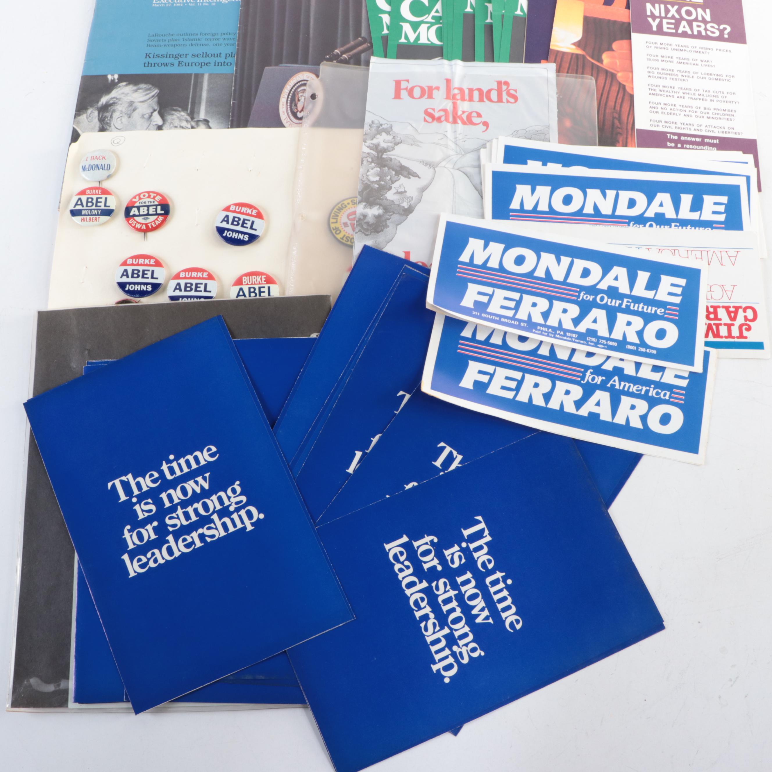 Signed "The Blood of Abraham" with Jimmy Carter and Other Political Memorabilia