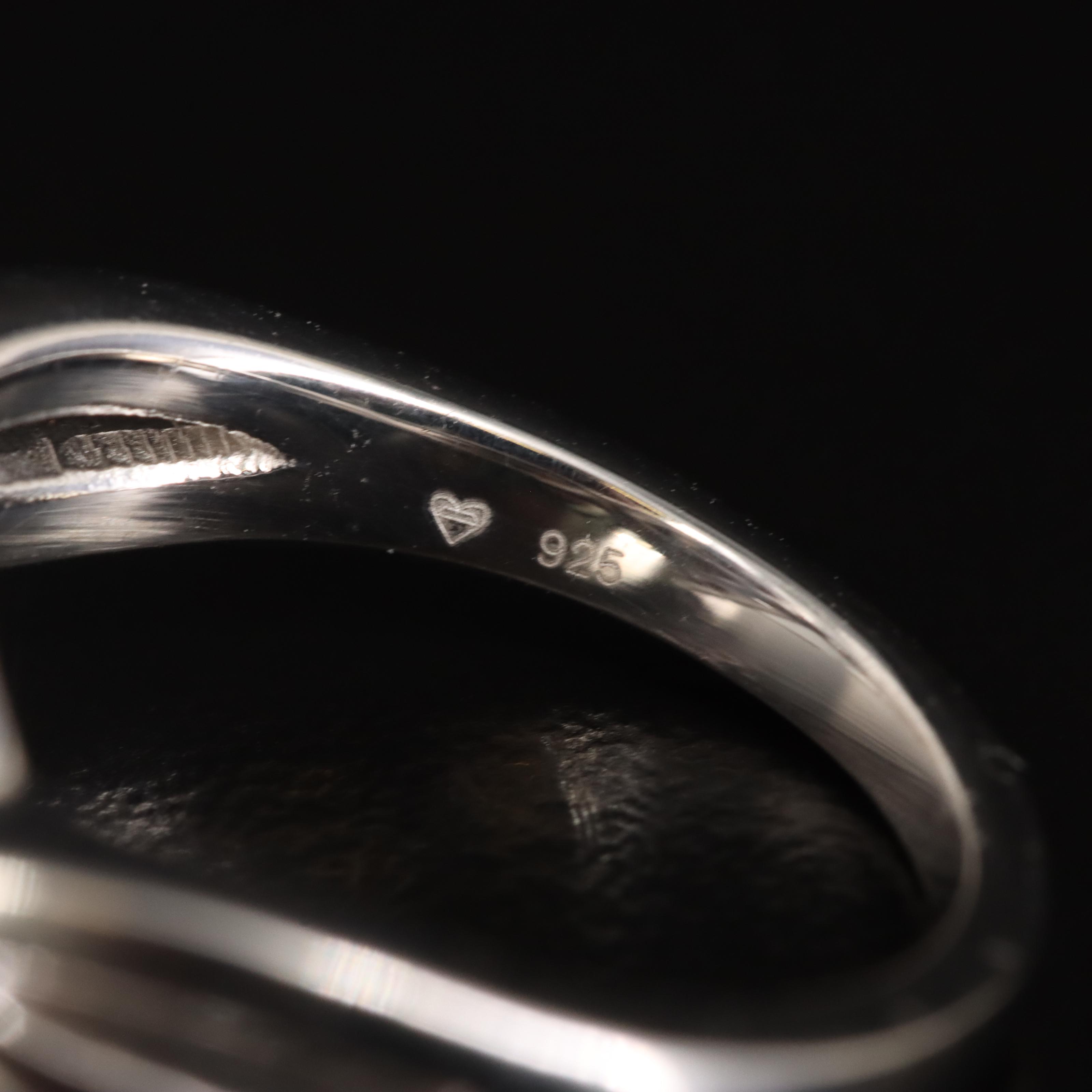 Sterling Diamond Ring