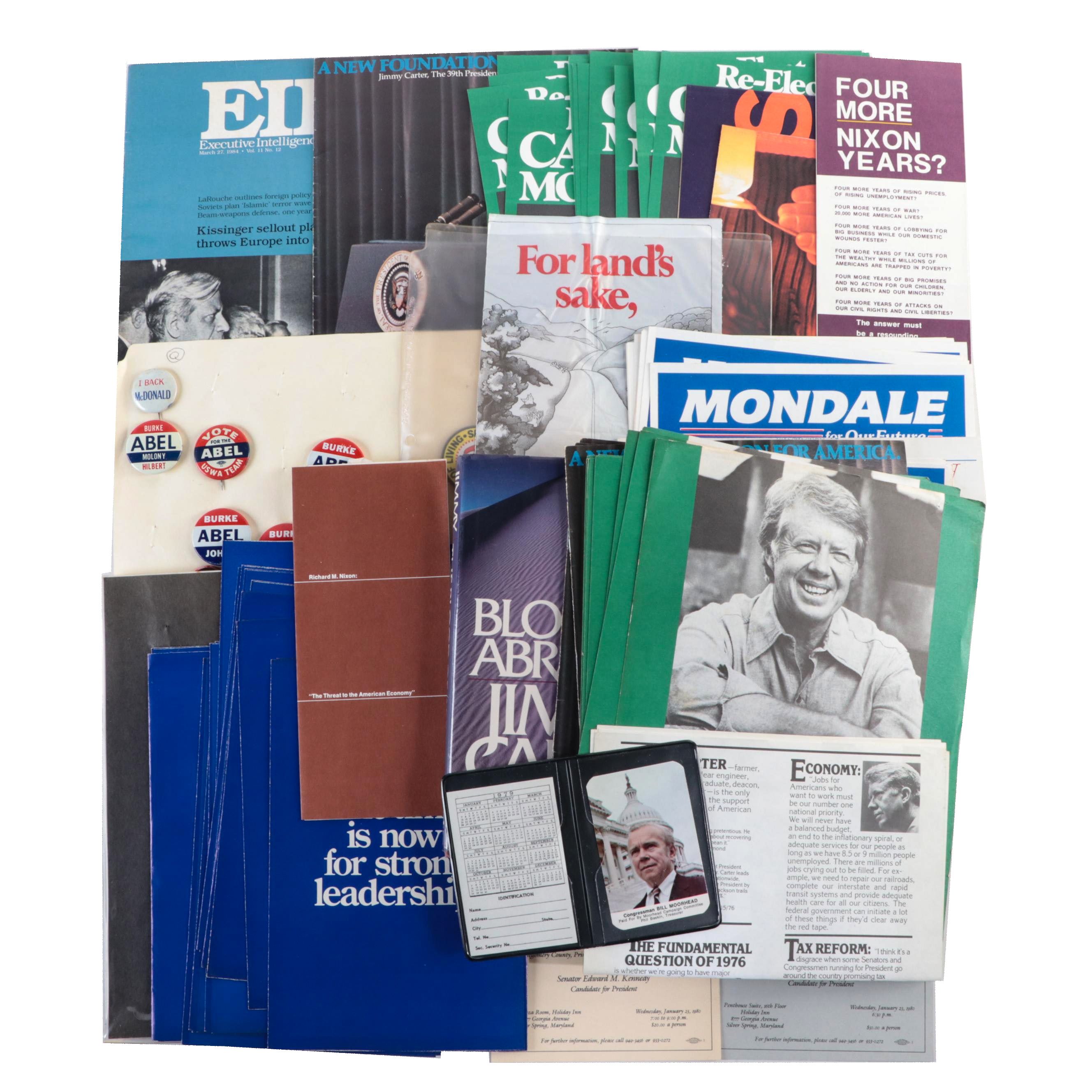 Signed "The Blood of Abraham" with Jimmy Carter and Other Political Memorabilia