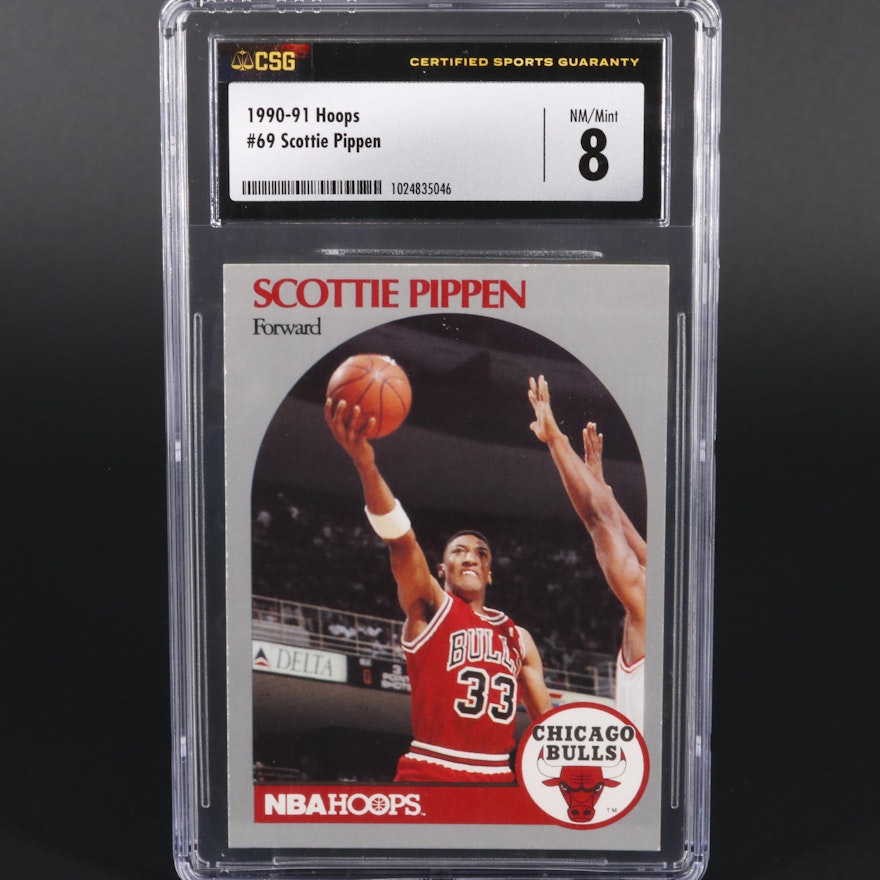 1990 NBA Hoops Scottie Pippen #69 Graded CSG 8 NM/Mint Basketball Card