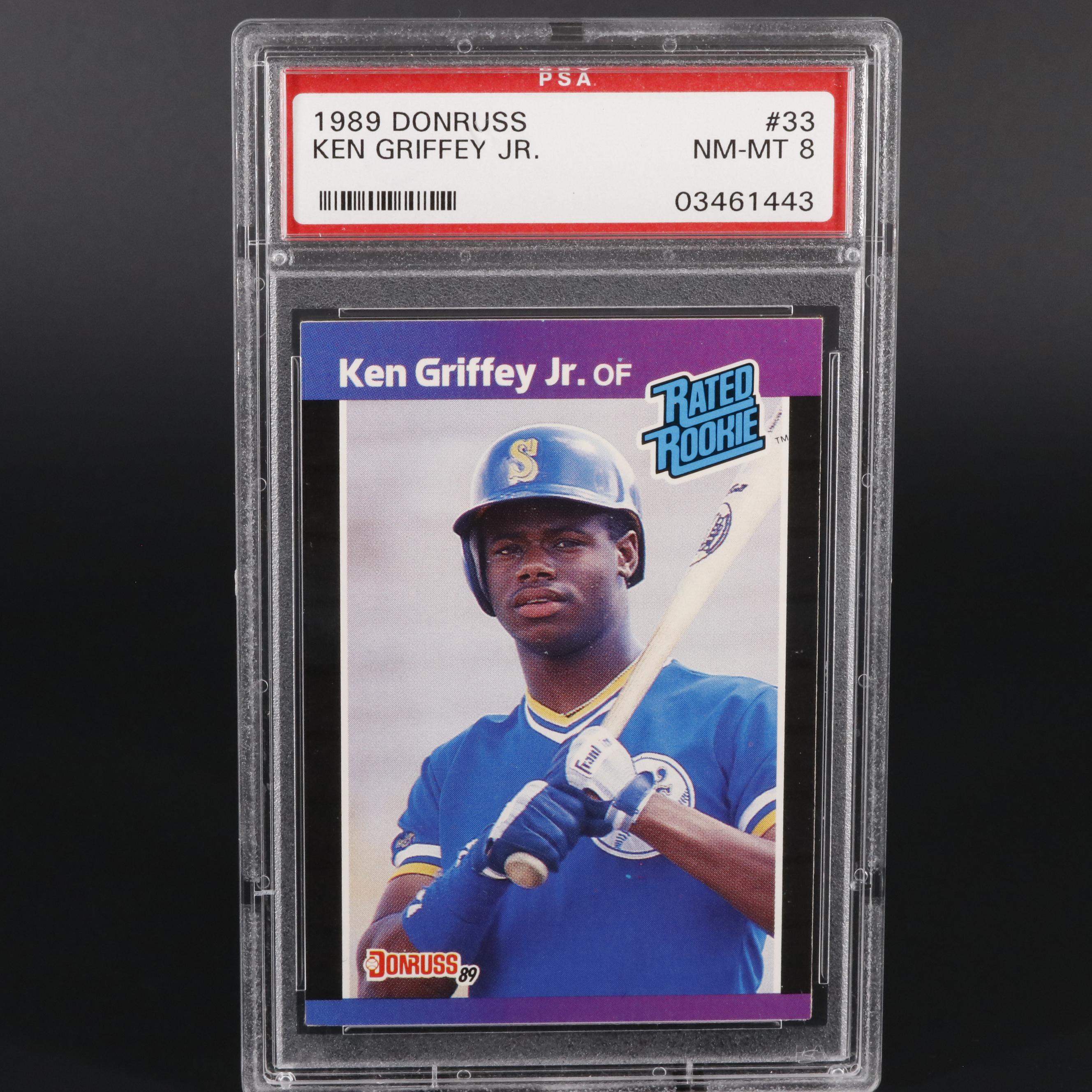 1989 Donruss Ken Griffey Jr. #33 Graded PSA 8 NM-MT Baseball Card