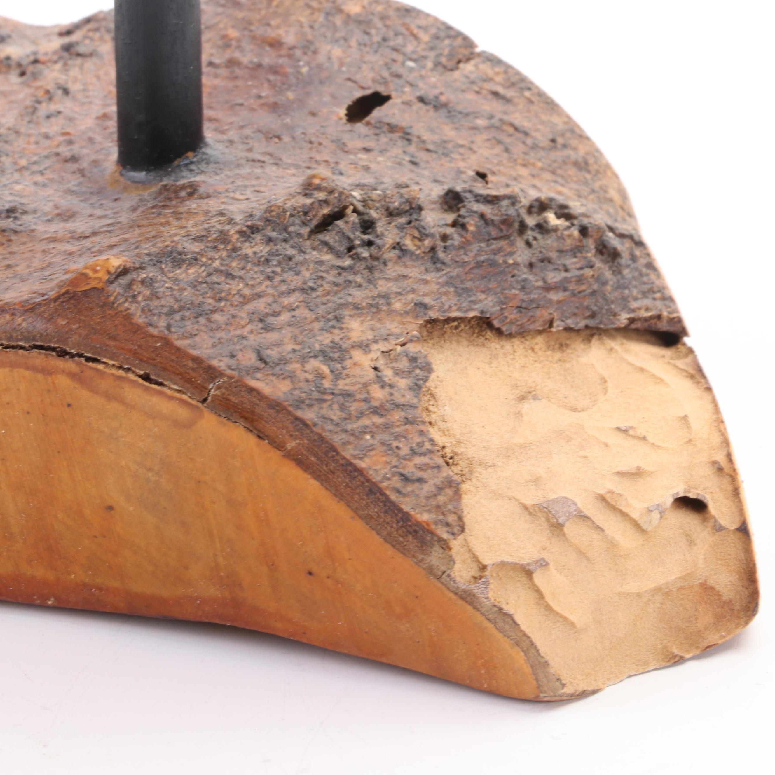 Jim and Pat Slack Signed Hand-Painted Carved Wood Long Billed Curlew Decoy