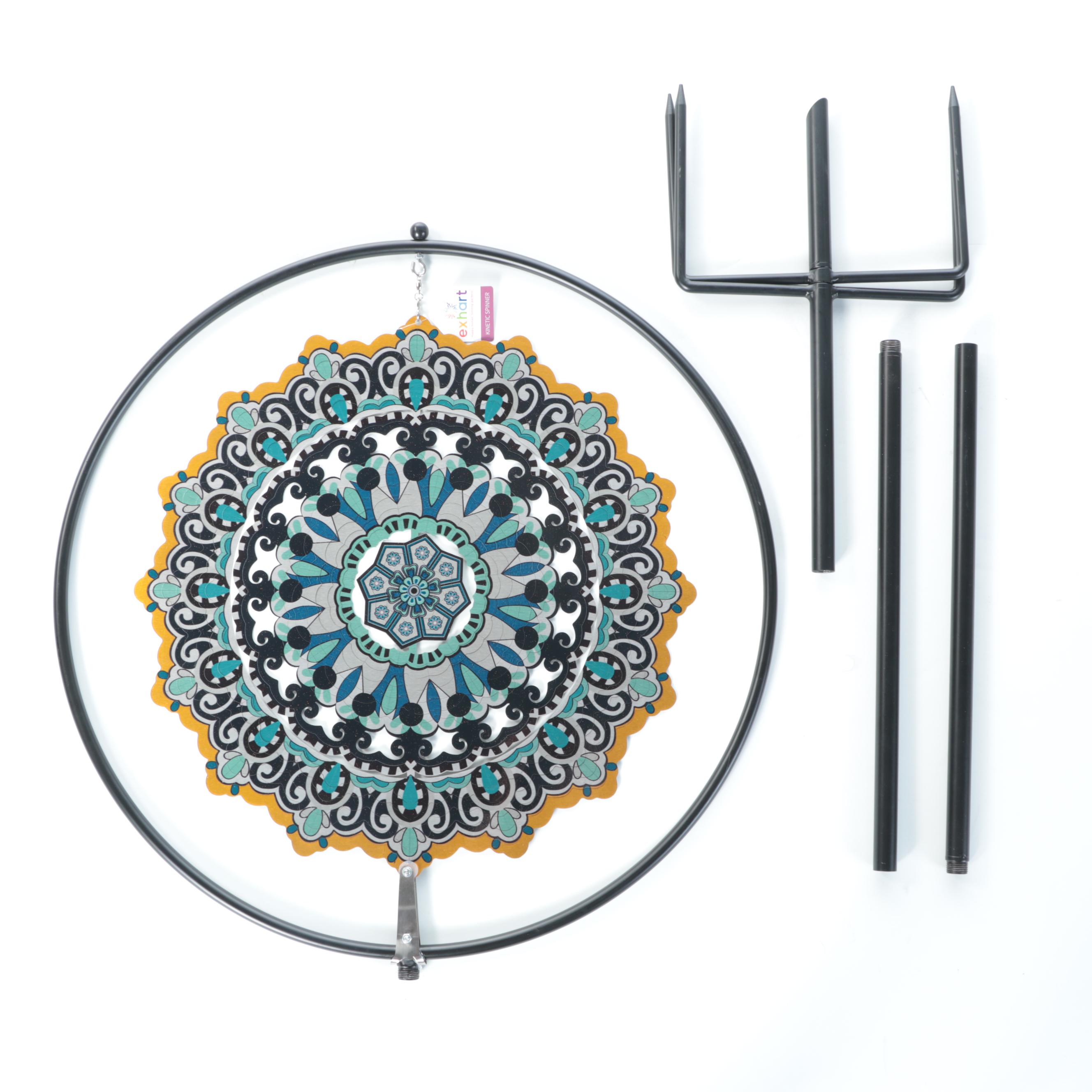 Exhart Laser Cut Wind Spinner Stakes