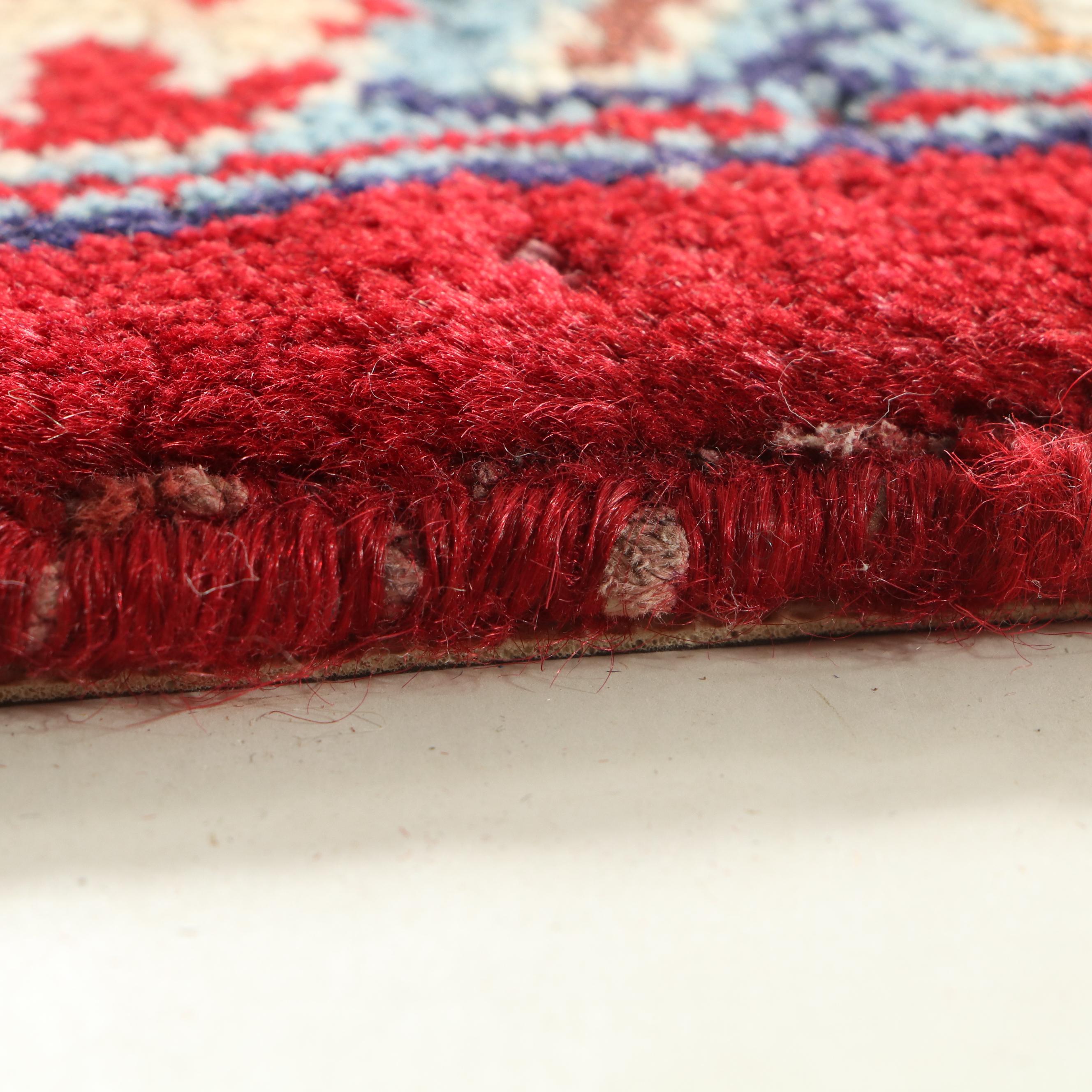 11' x 17'2 Hand-Knotted Persian Kashan Room Sized Rug