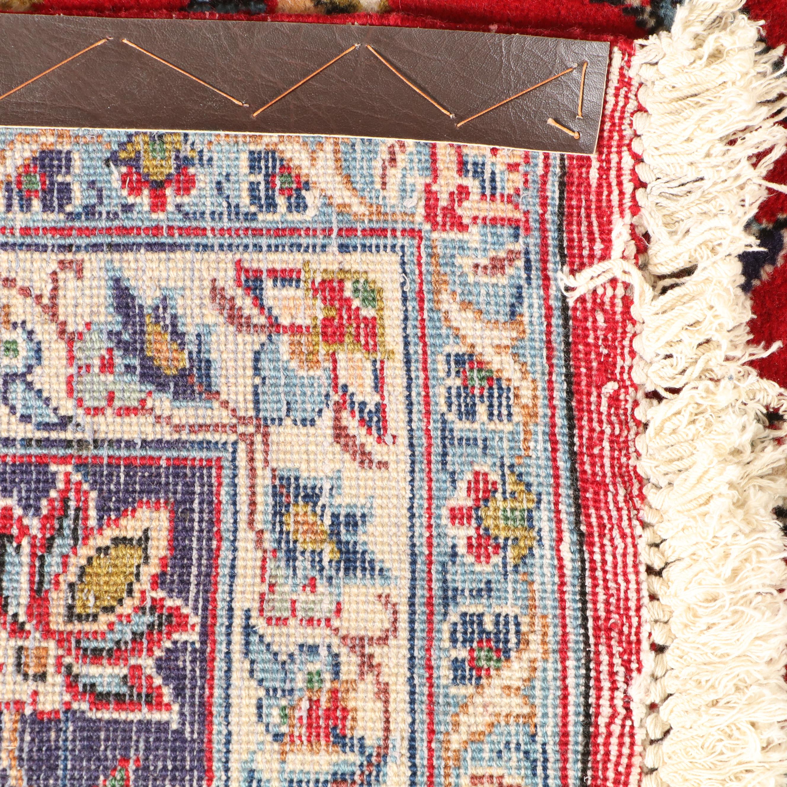 11' x 17'2 Hand-Knotted Persian Kashan Room Sized Rug