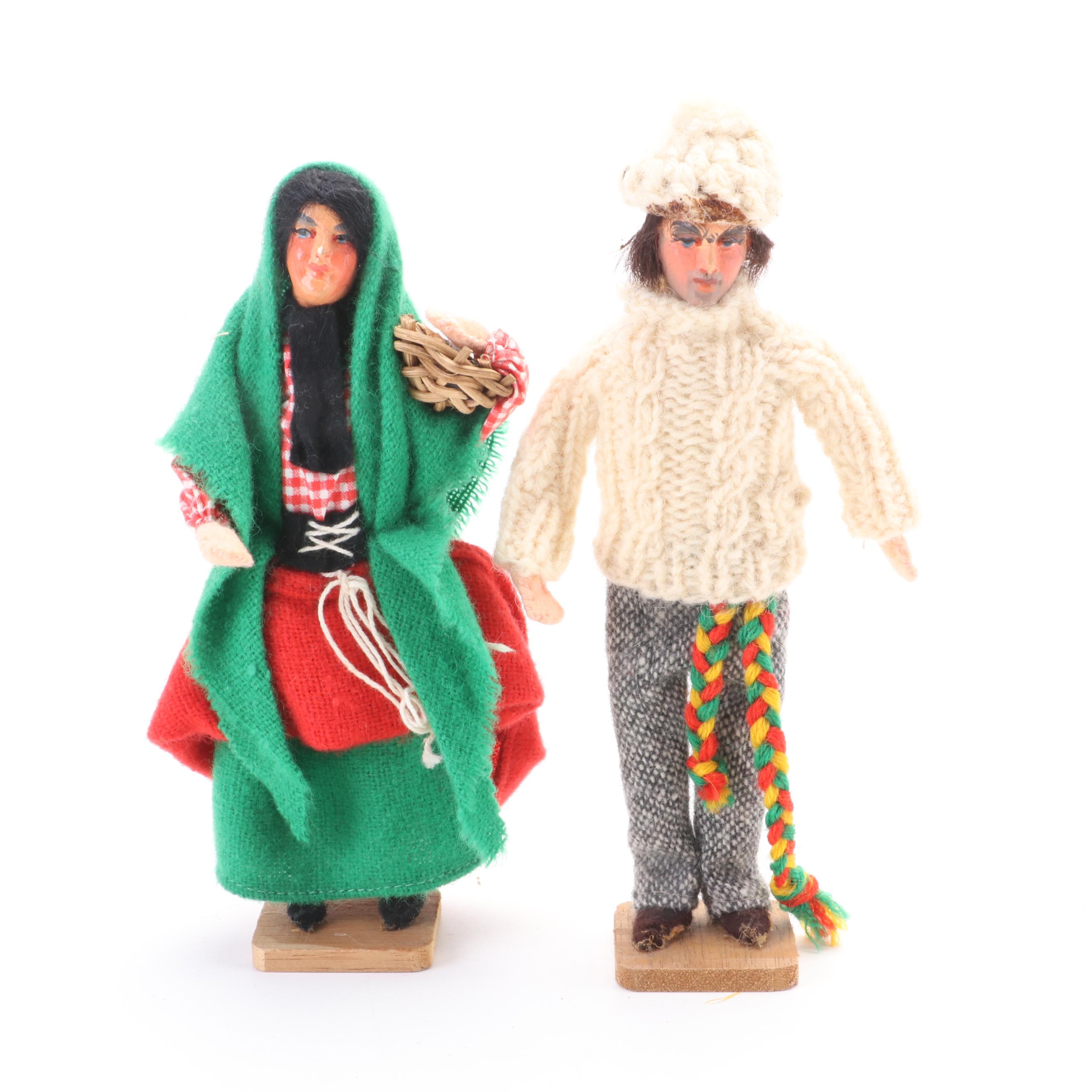 Russian, Irish with Chinese Style Dolls and Figurines