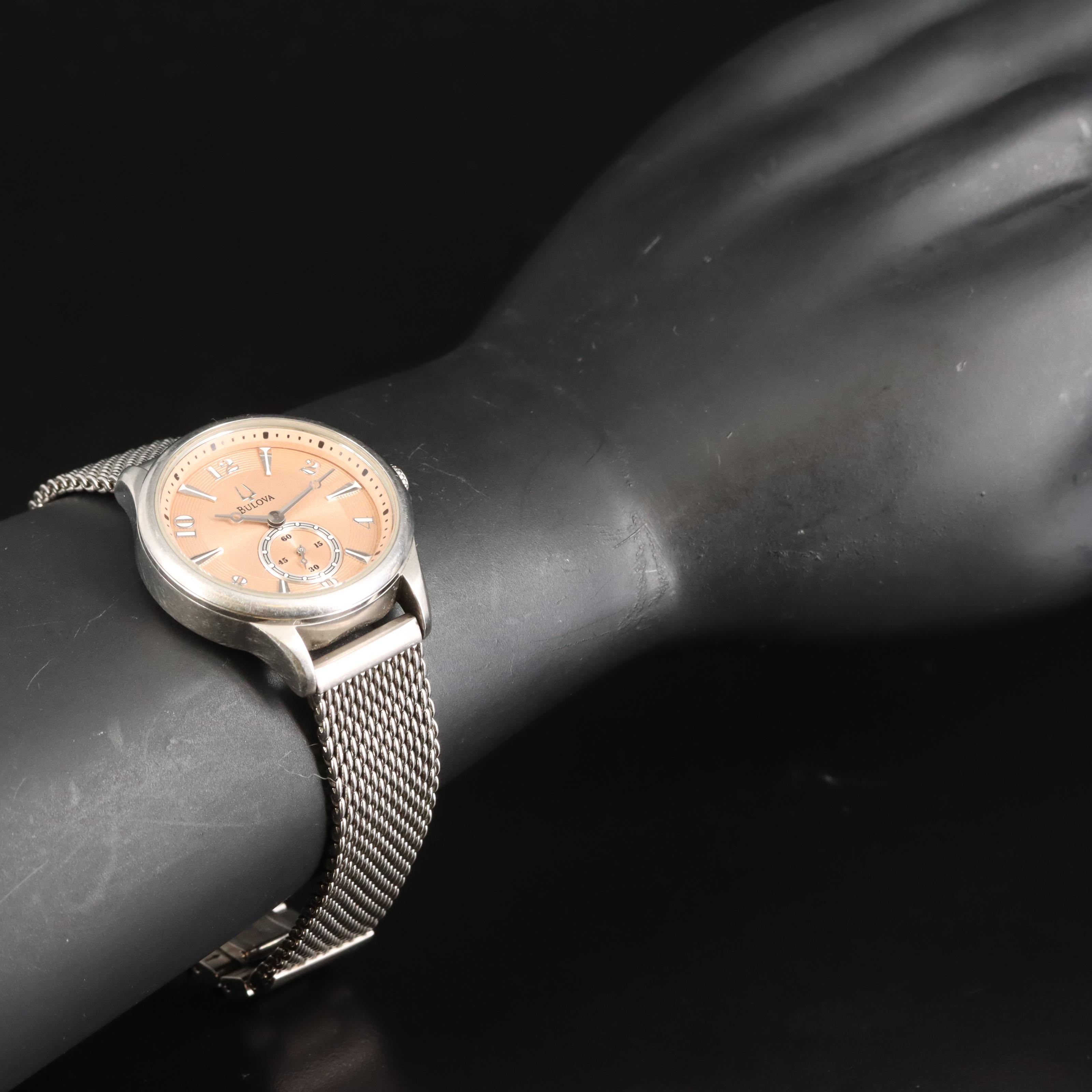 Stainless Steel Bulova Quartz Watch