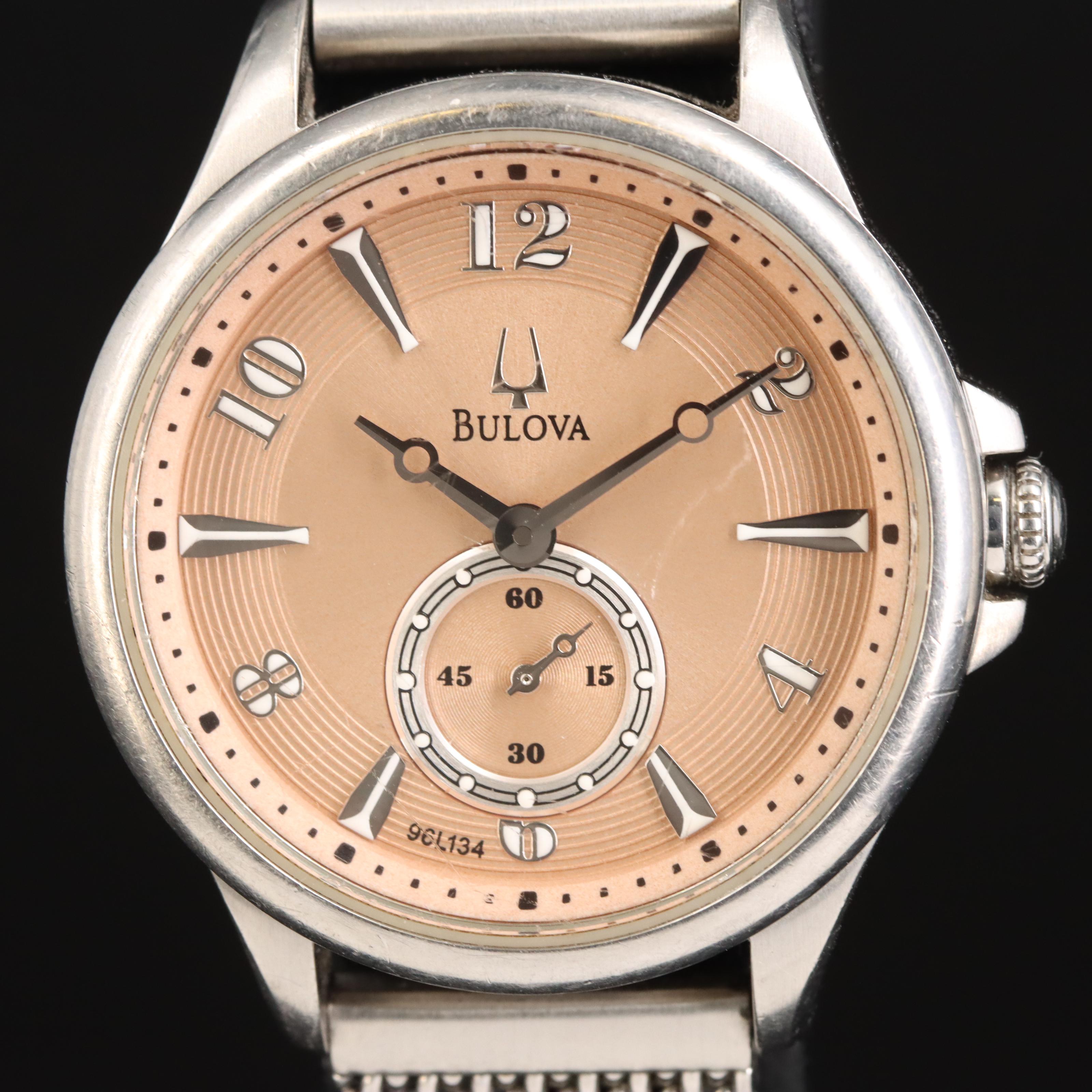 Stainless Steel Bulova Quartz Watch