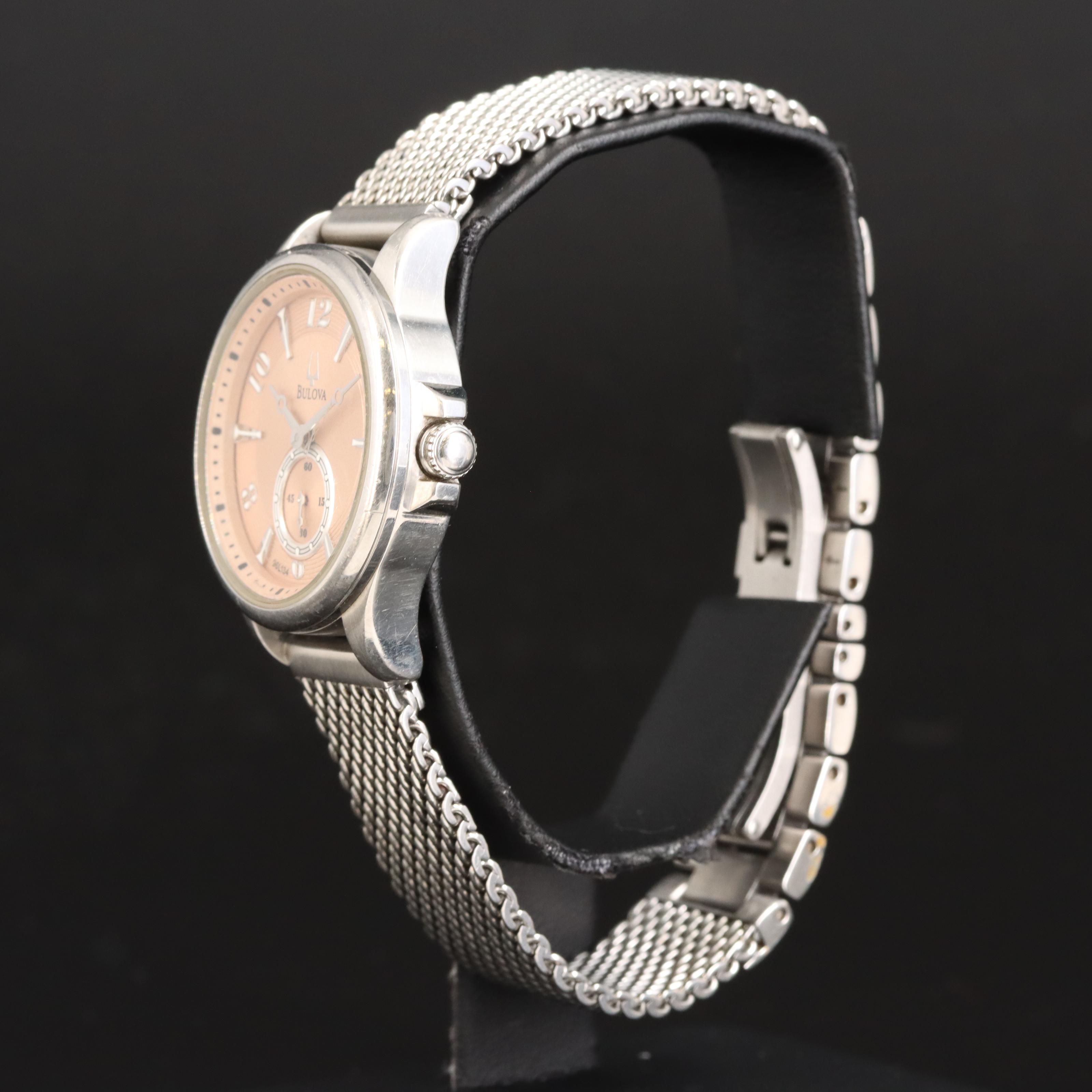 Stainless Steel Bulova Quartz Watch
