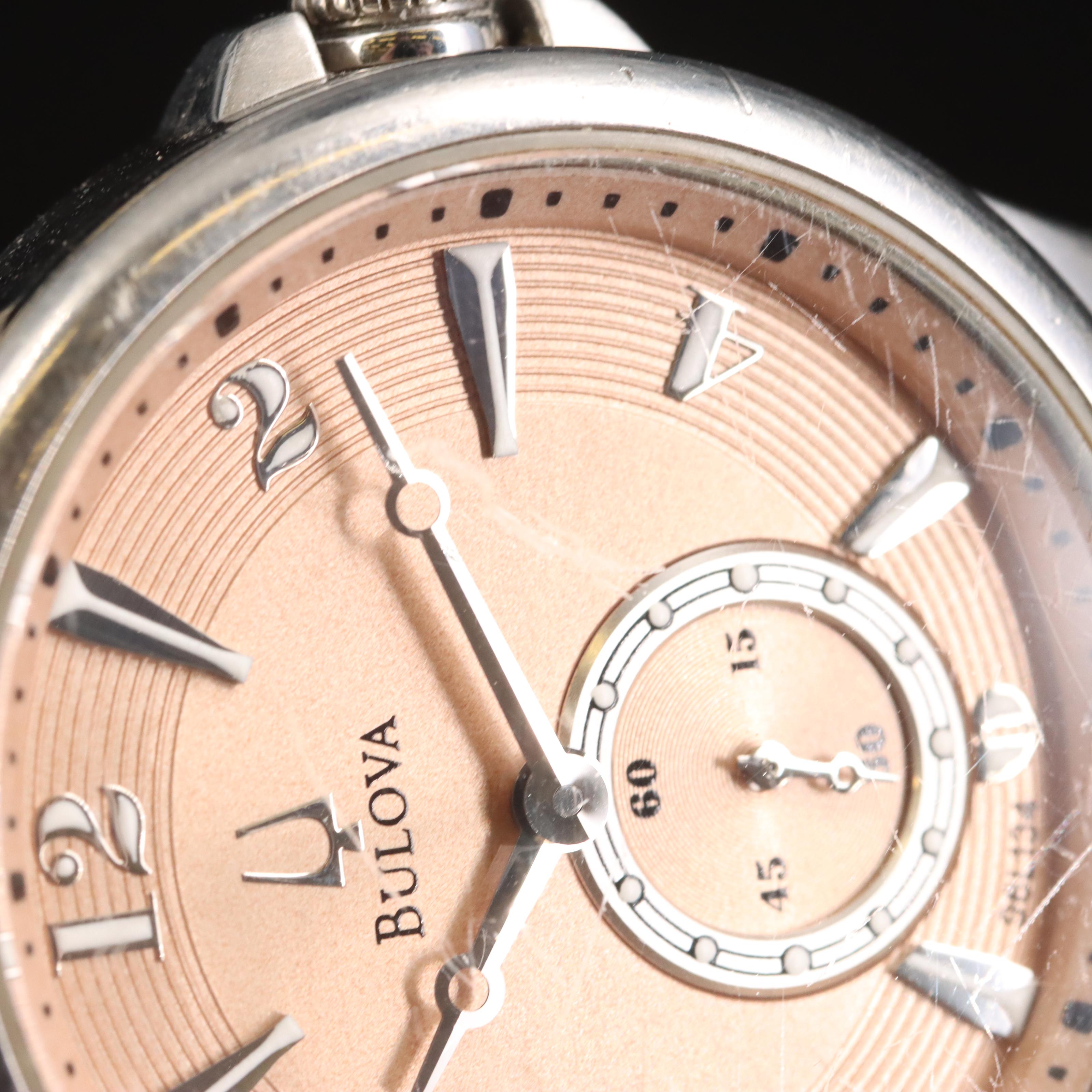 Stainless Steel Bulova Quartz Watch