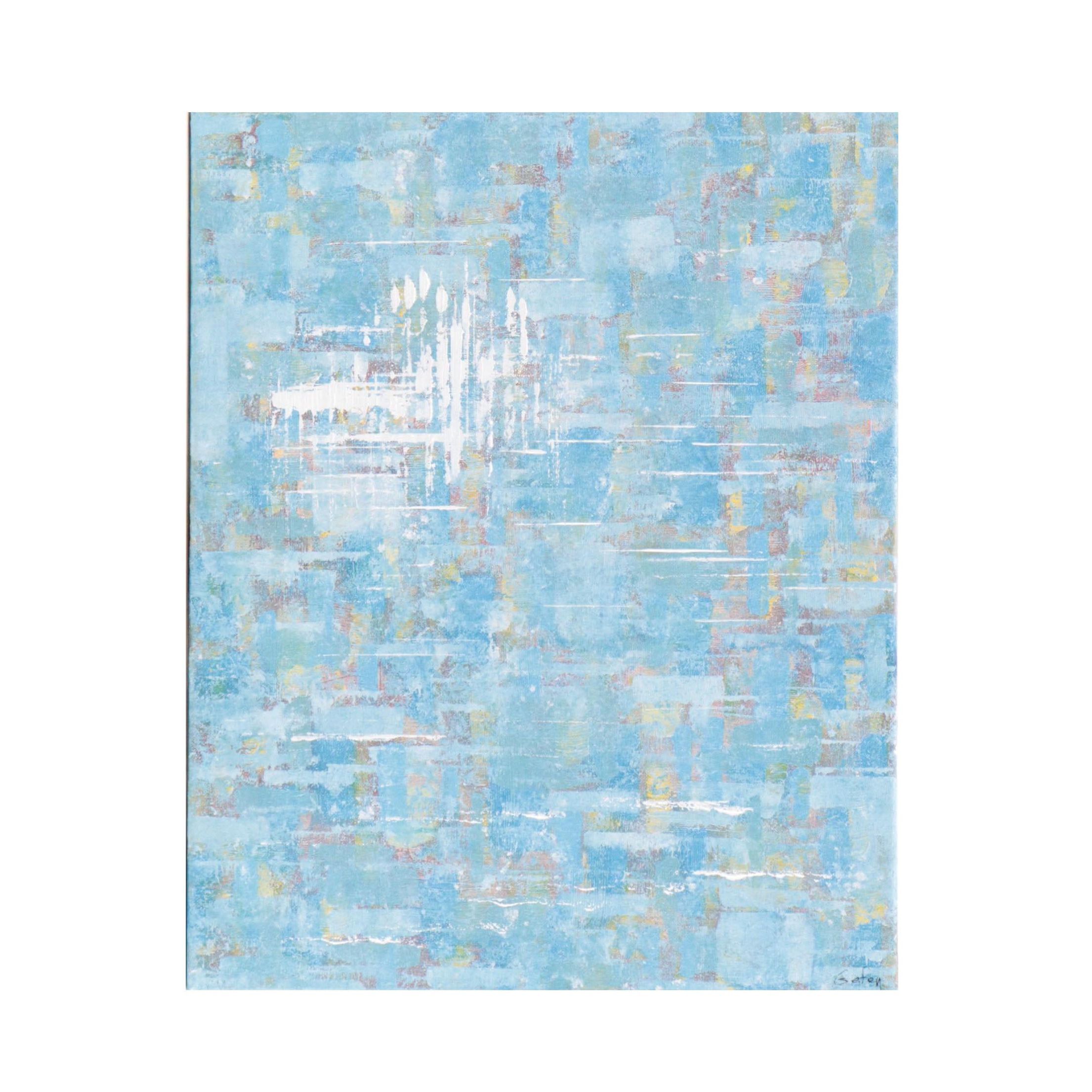 Saul Gefen Abstract Acrylic Painting, 2022