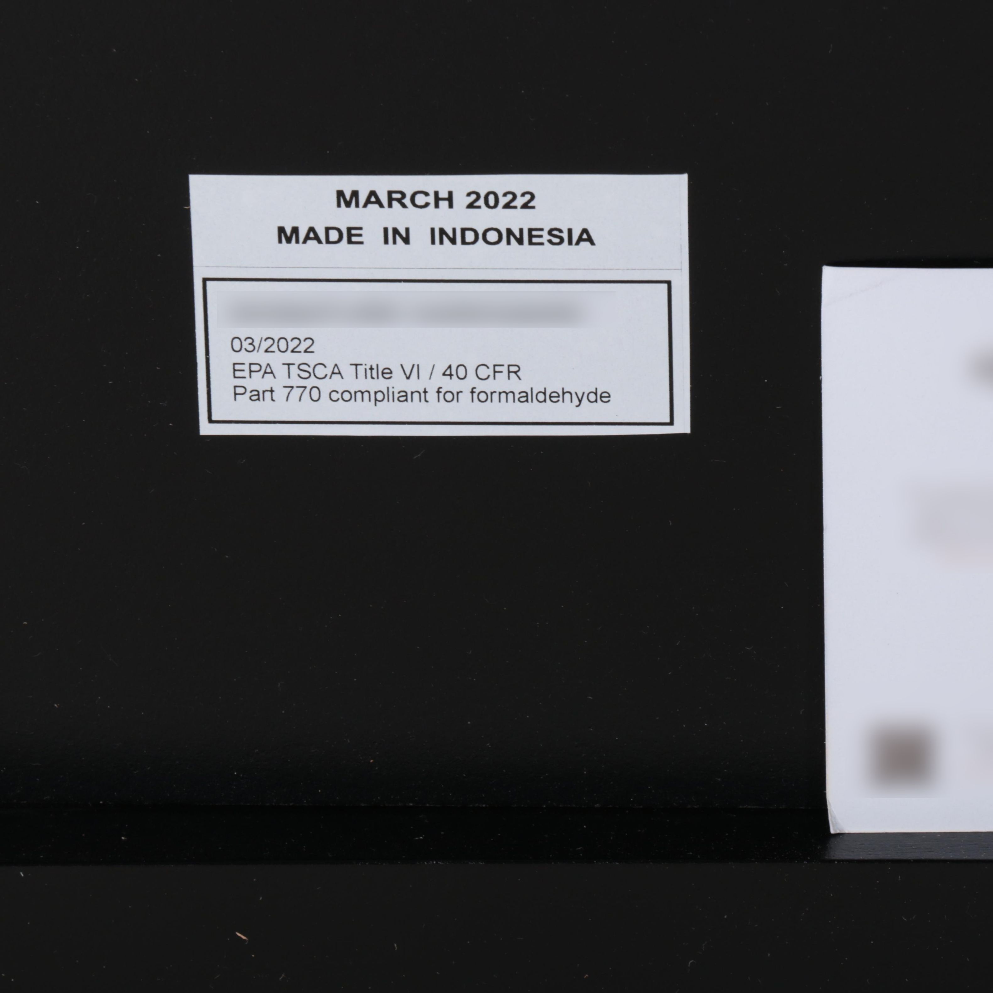 Black Finished Mahogany Vanity Mirror