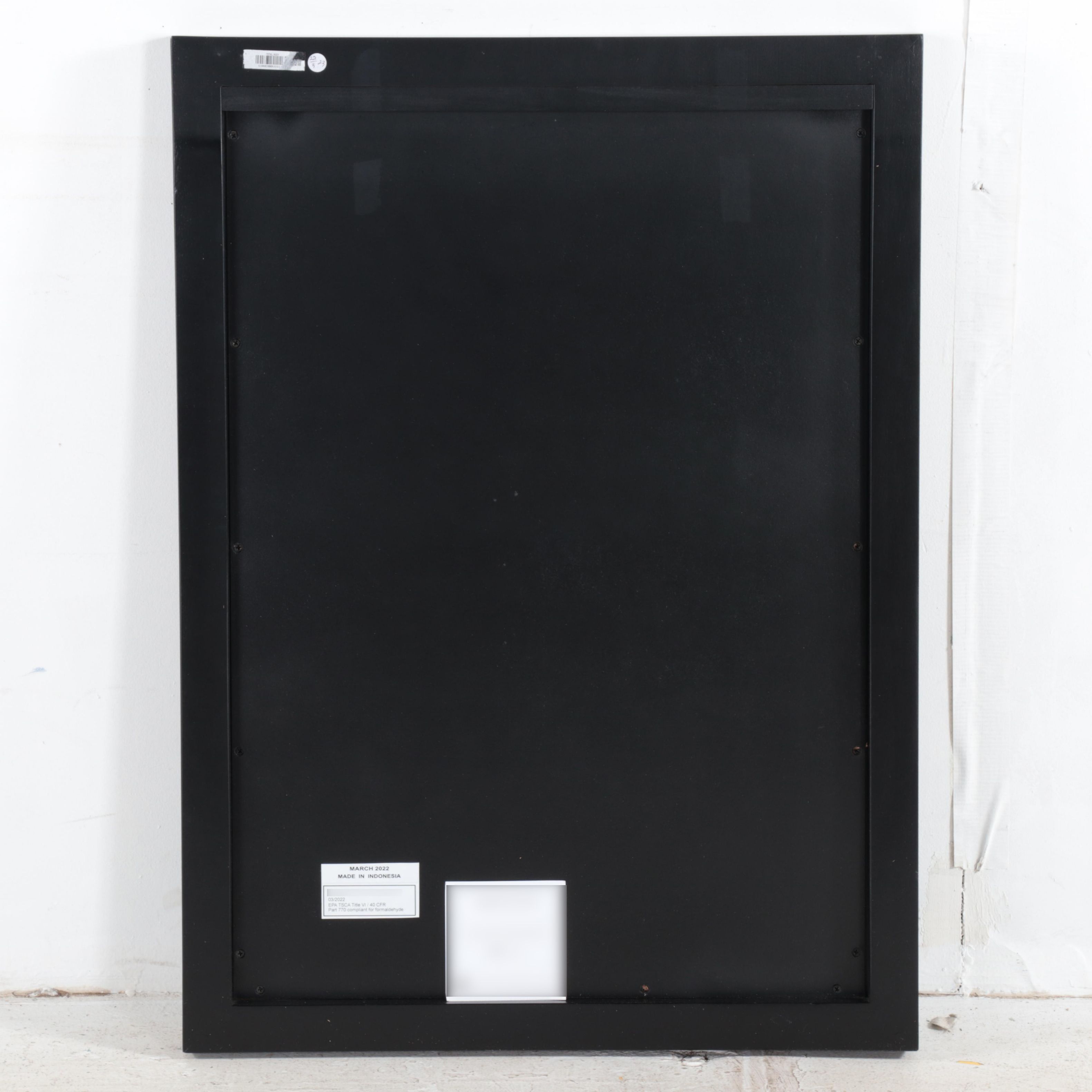 Black Finished Mahogany Vanity Mirror