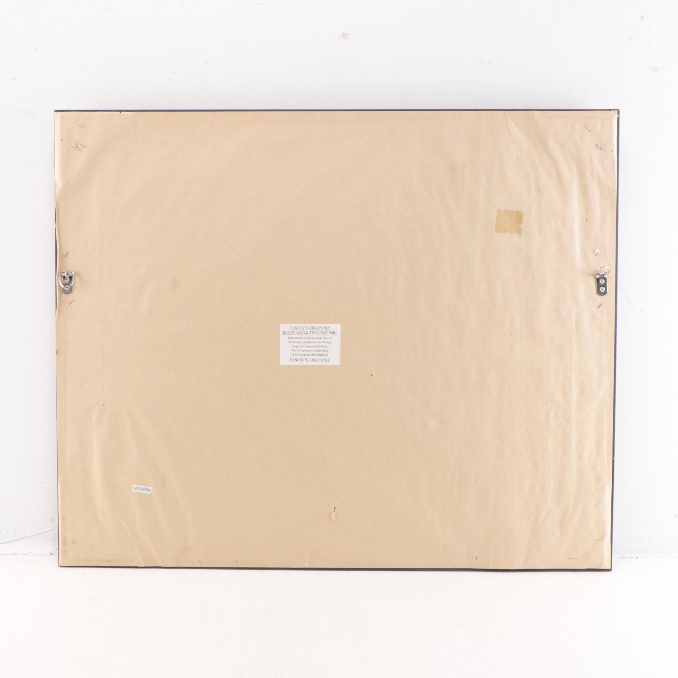 Western and Eastern Hemisphere Offset Lithograph World Map, Circa 2000