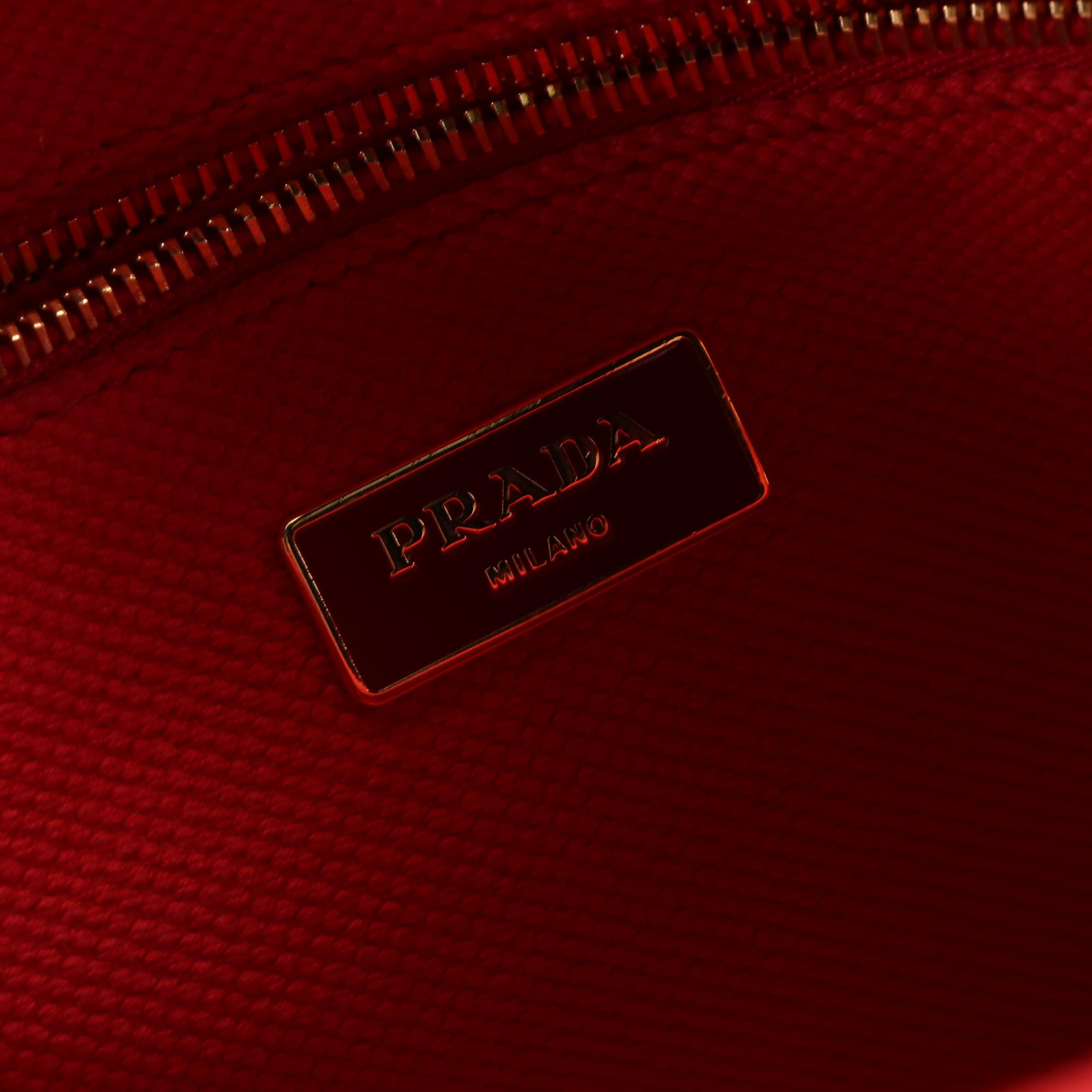 Prada Canapa Canvas Tote Bag