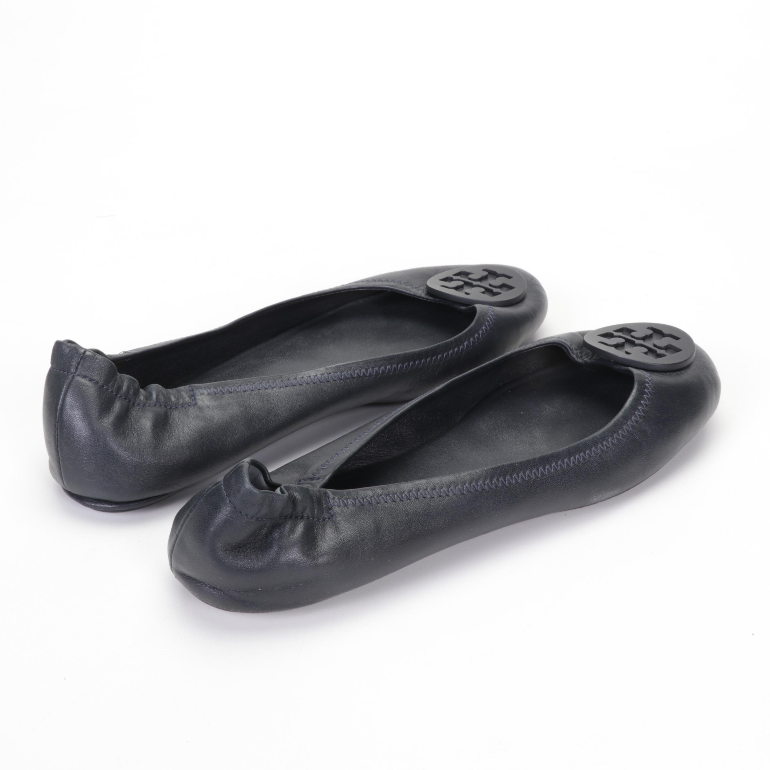 Tory Burch Miller Multicolor Sandals with Navy, Black, and Quilted Ballet Flats