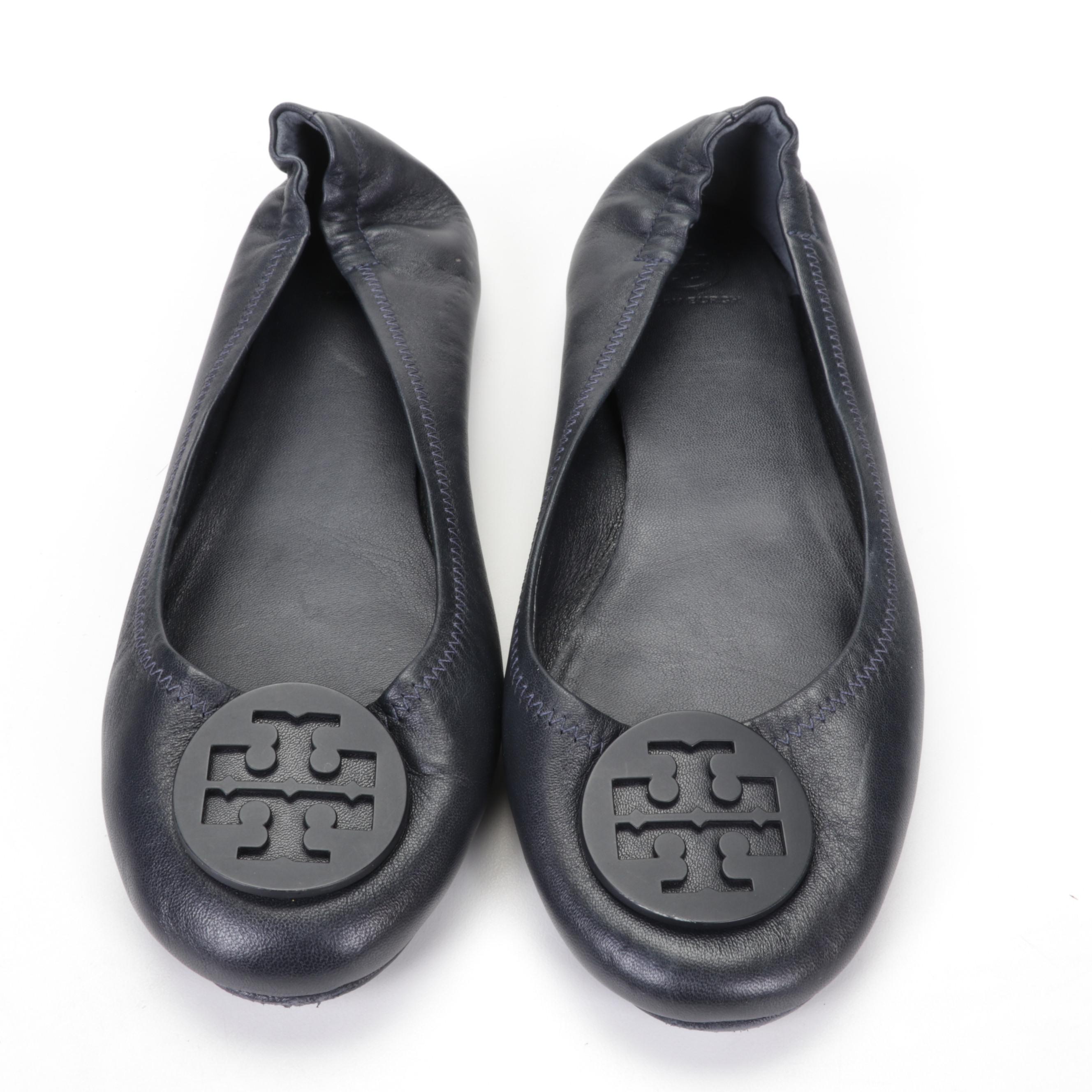 Tory Burch Miller Multicolor Sandals with Navy, Black, and Quilted Ballet Flats