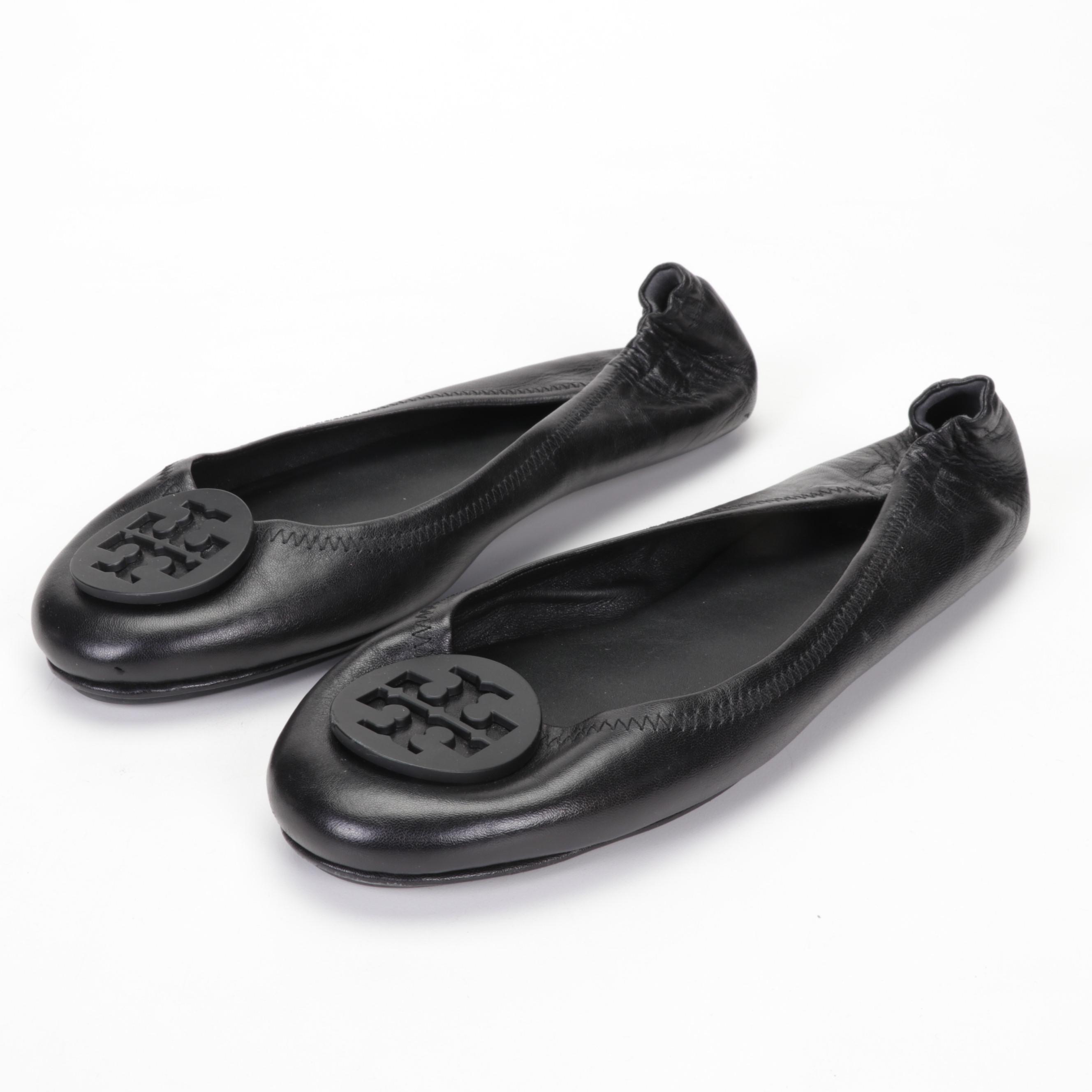 Tory Burch Miller Multicolor Sandals with Navy, Black, and Quilted Ballet Flats