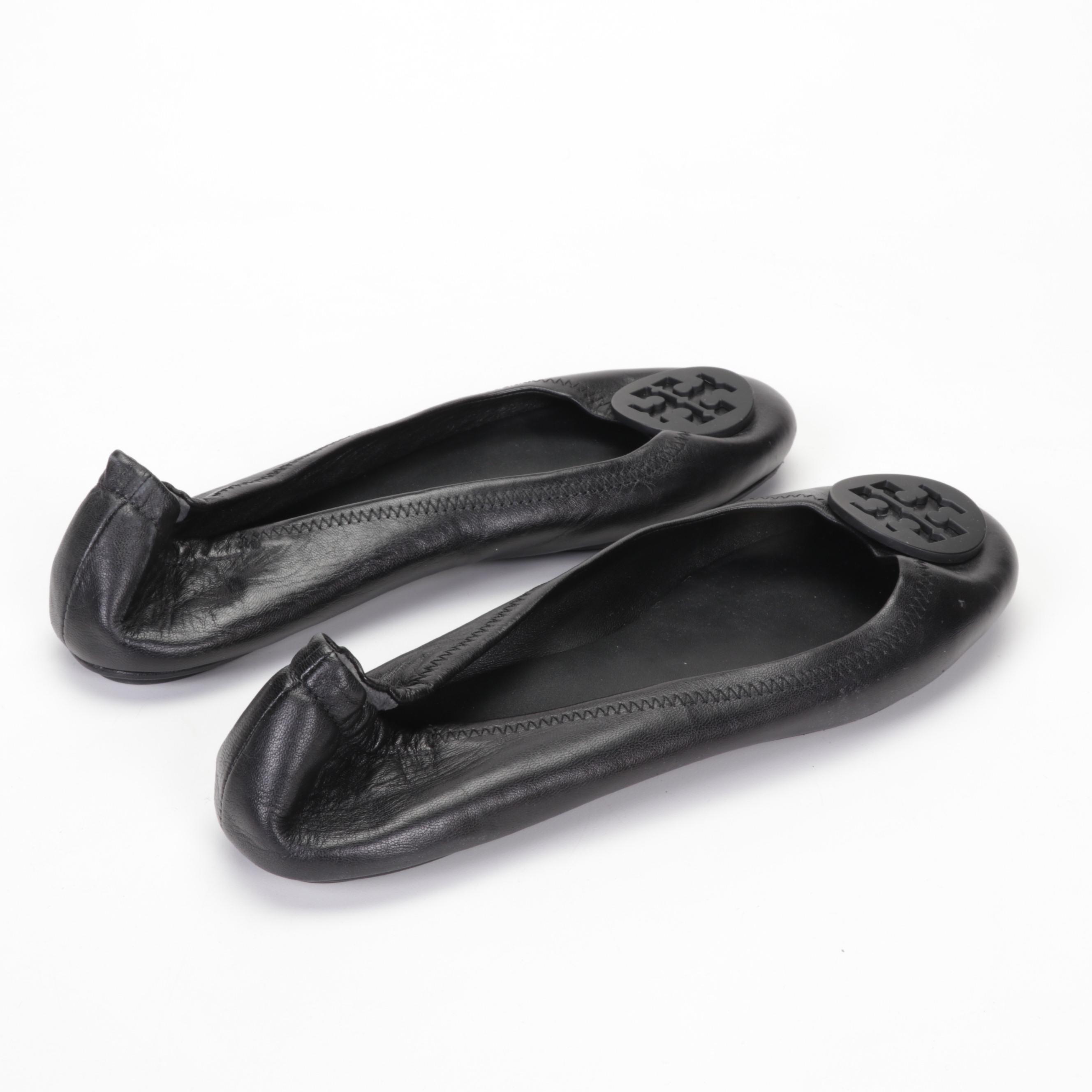 Tory Burch Miller Multicolor Sandals with Navy, Black, and Quilted Ballet Flats