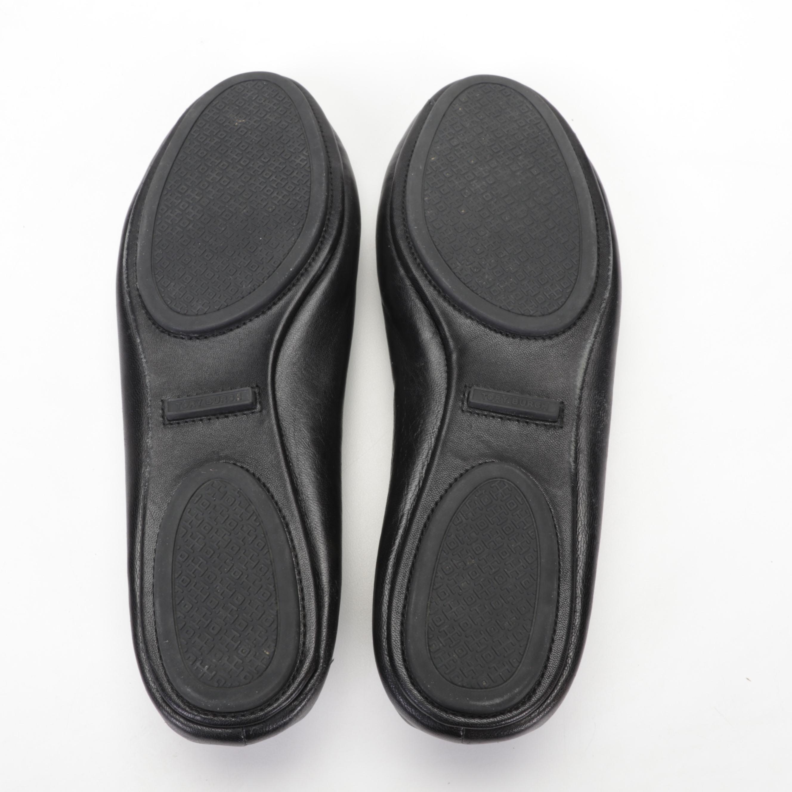 Tory Burch Miller Multicolor Sandals with Navy, Black, and Quilted Ballet Flats