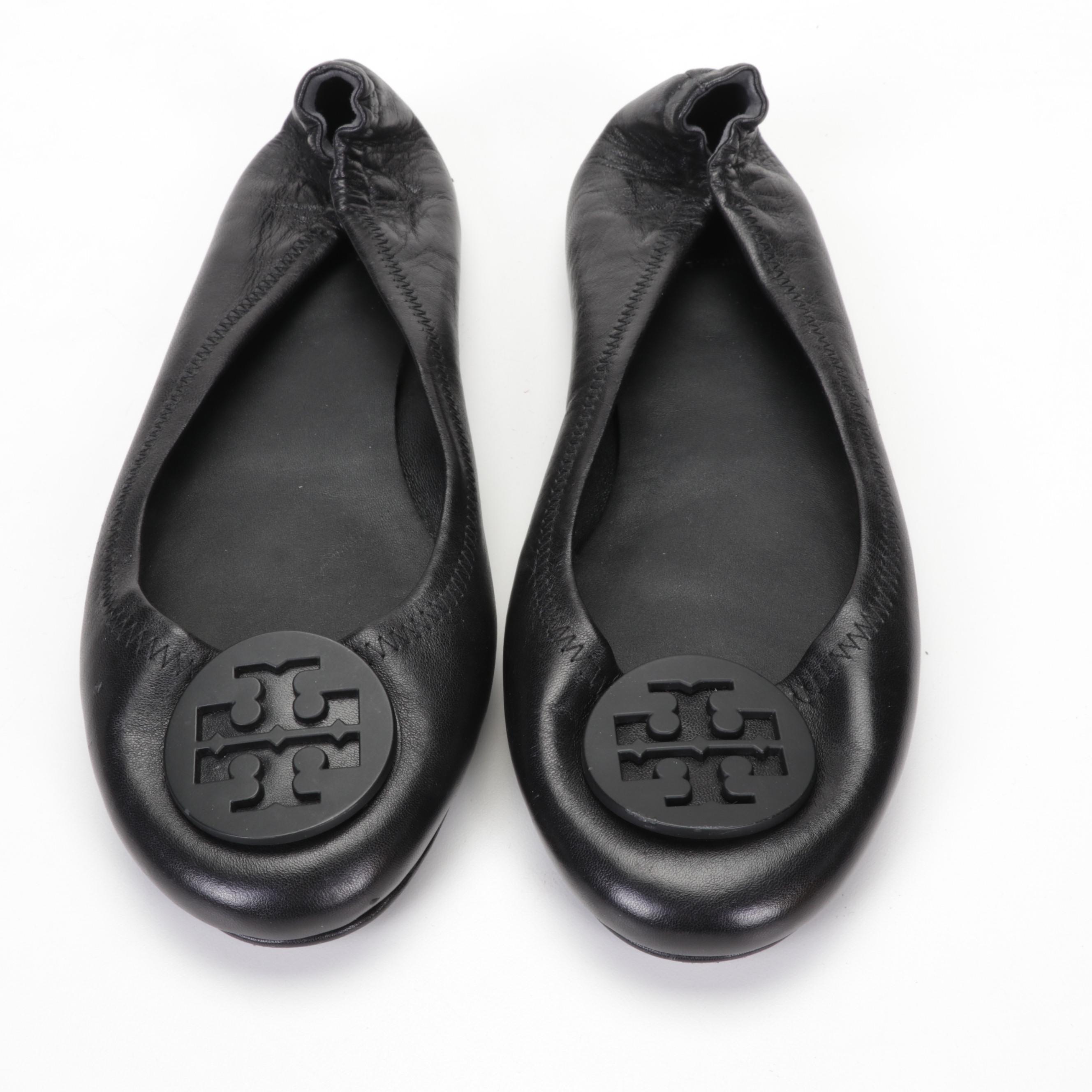 Tory Burch Miller Multicolor Sandals with Navy, Black, and Quilted Ballet Flats