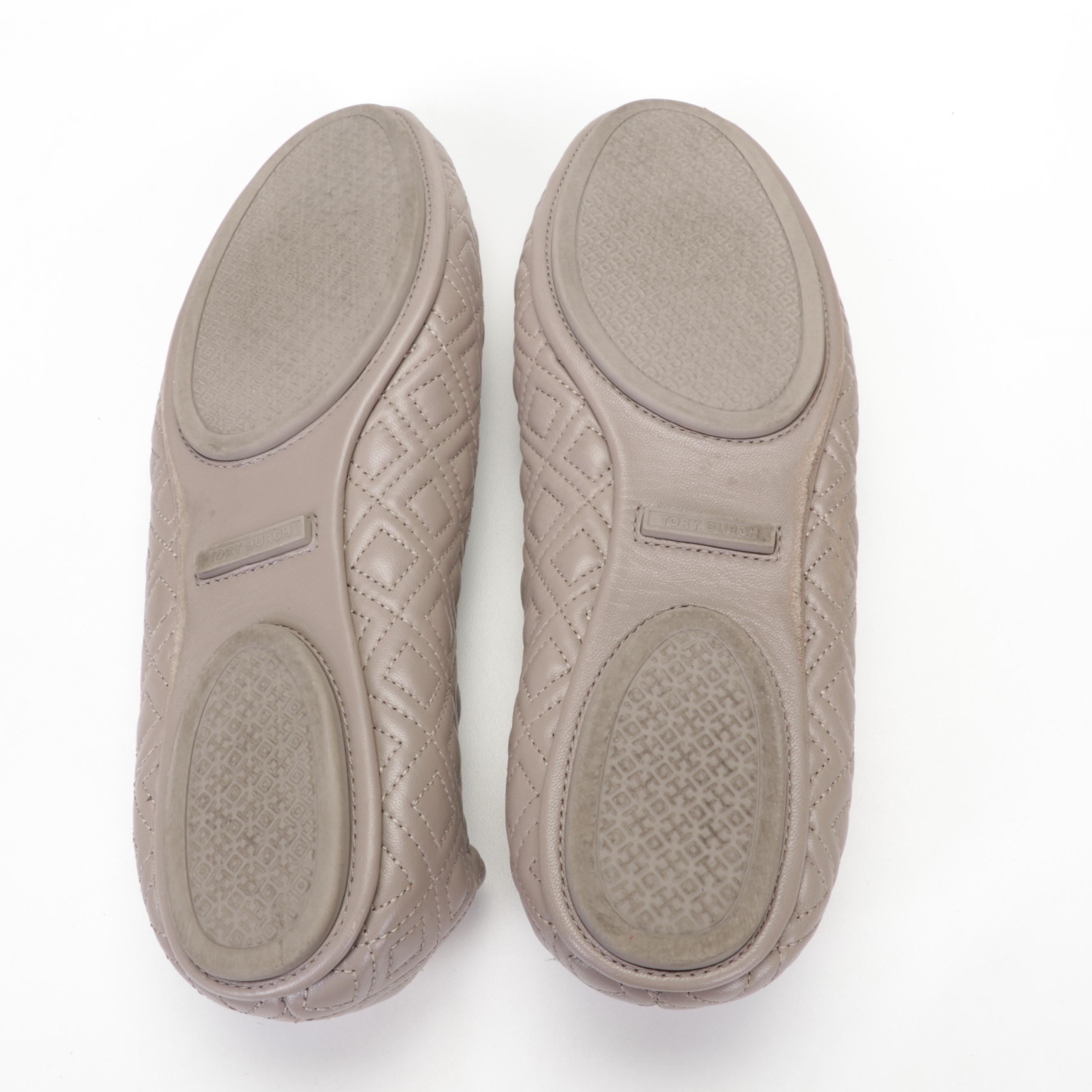 Tory Burch Miller Multicolor Sandals with Navy, Black, and Quilted Ballet Flats