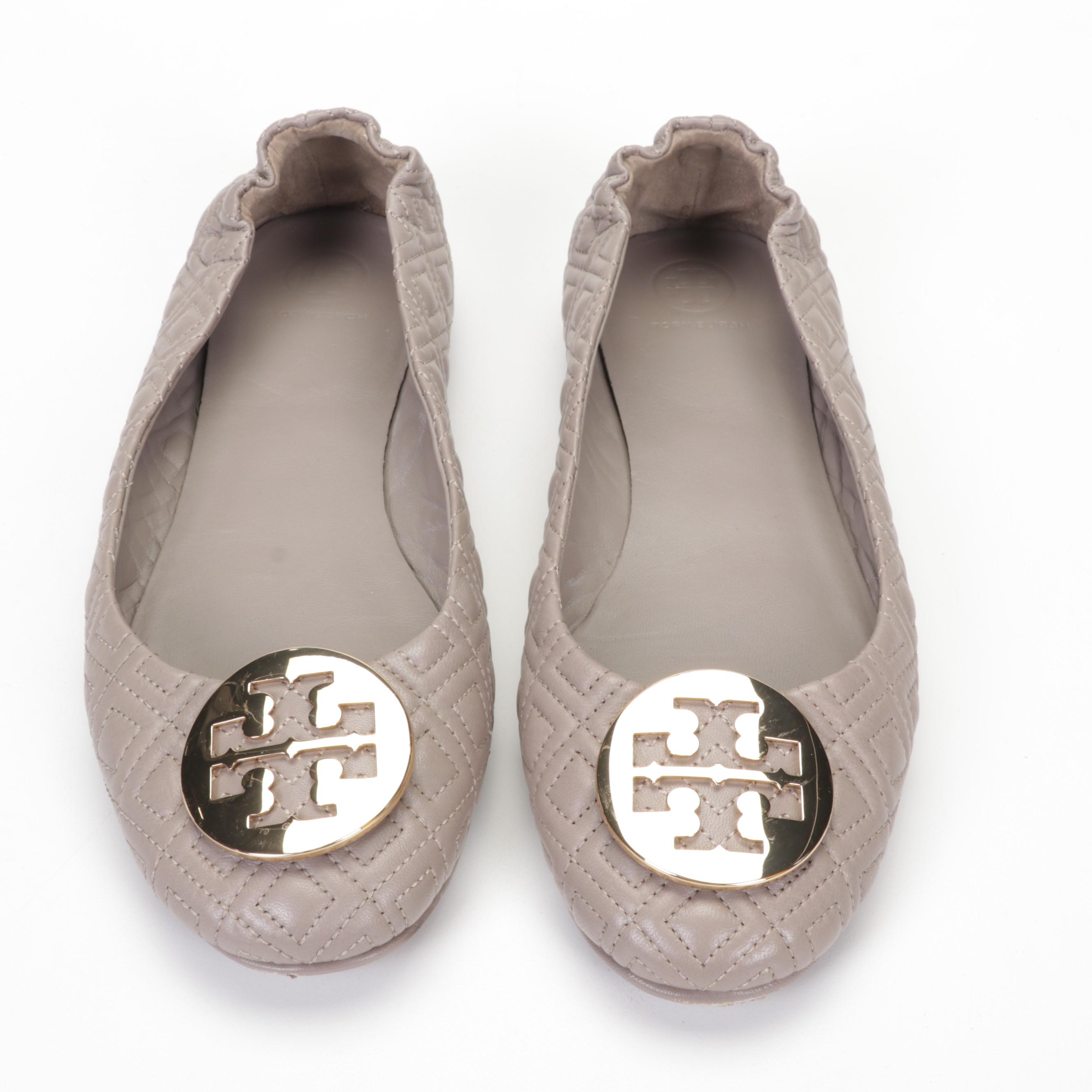 Tory Burch Miller Multicolor Sandals with Navy, Black, and Quilted Ballet Flats