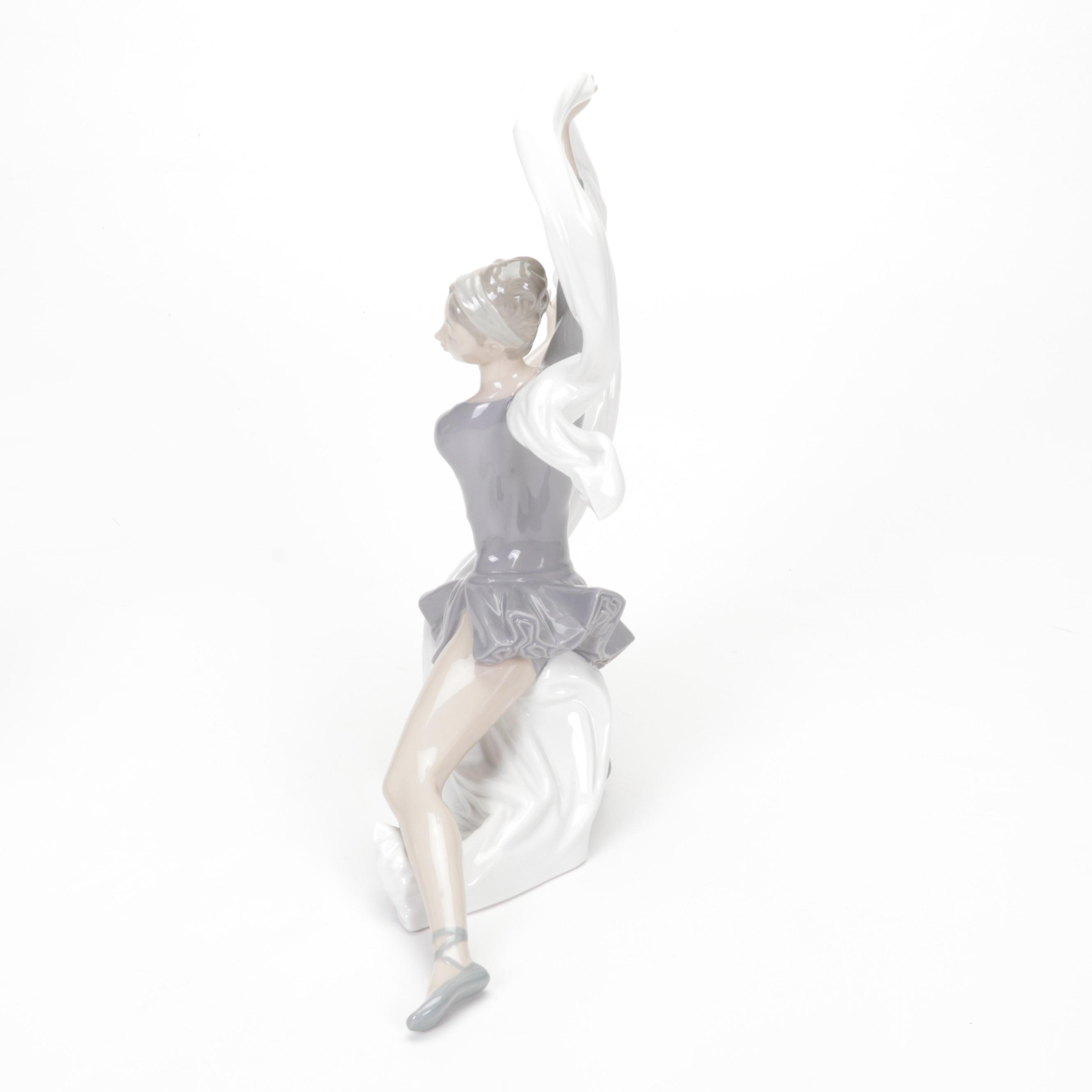 Lladró and Nao by Lladró "Dancer with Veil", "Boy Thinking", and More Figurines