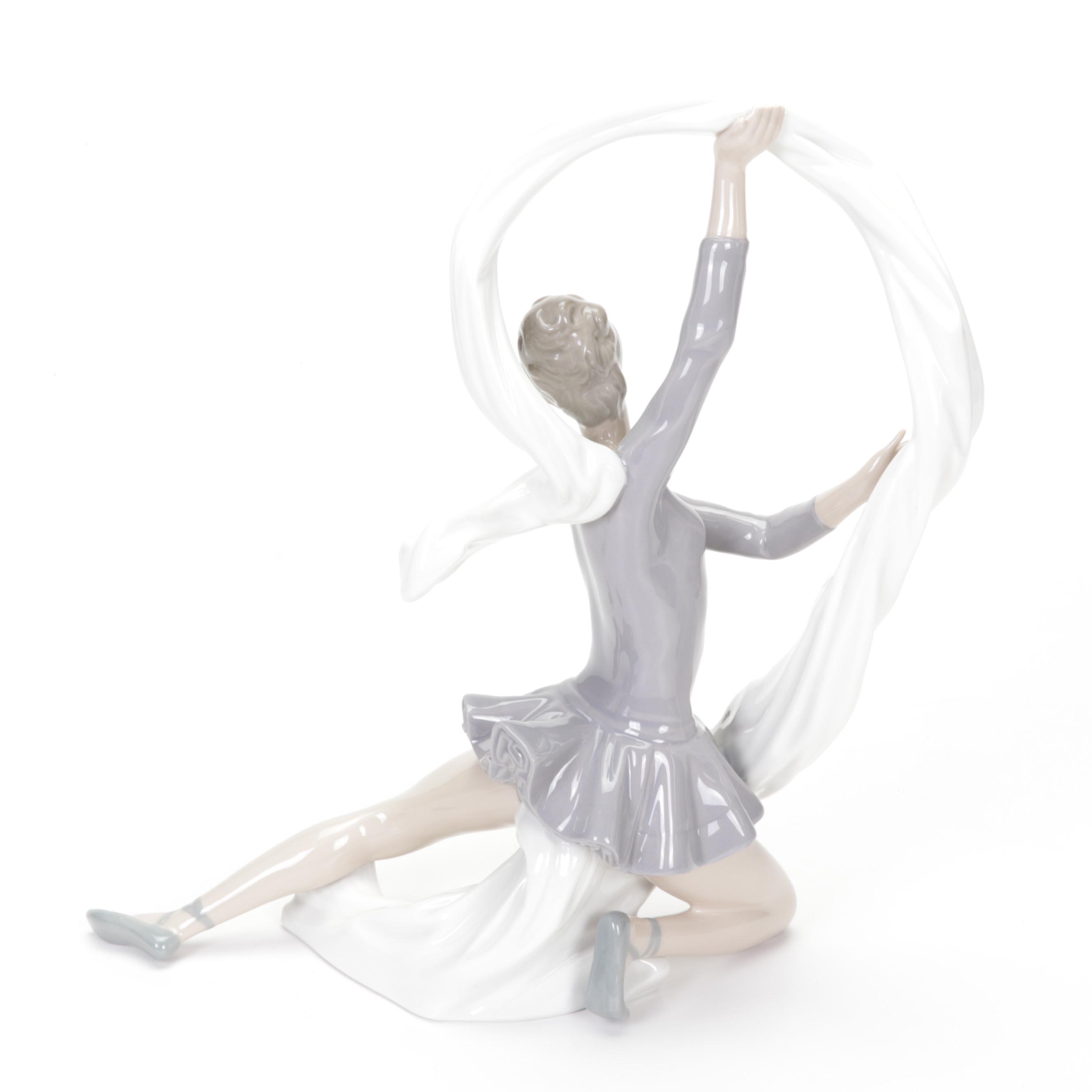 Lladró and Nao by Lladró "Dancer with Veil", "Boy Thinking", and More Figurines