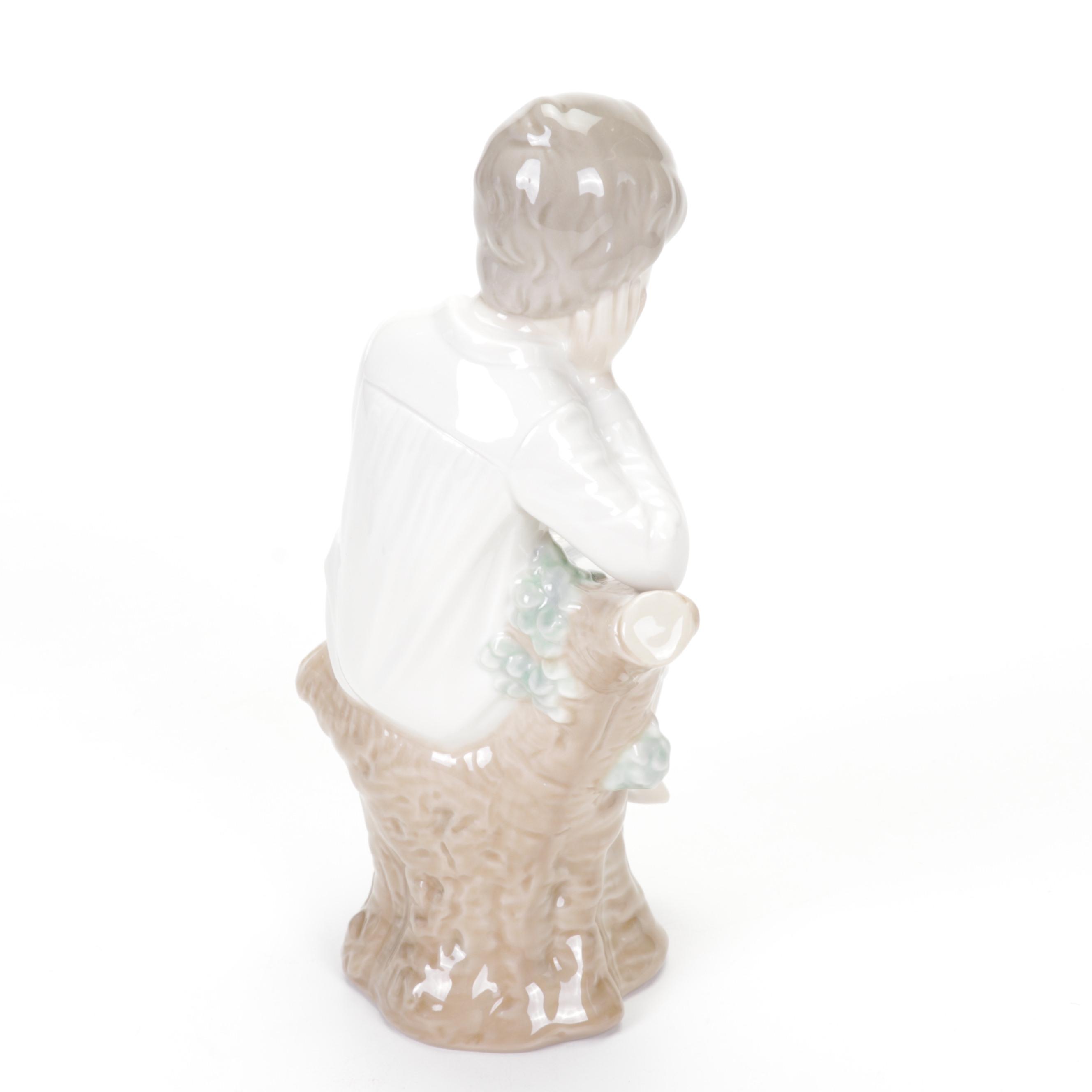 Lladró and Nao by Lladró "Dancer with Veil", "Boy Thinking", and More Figurines