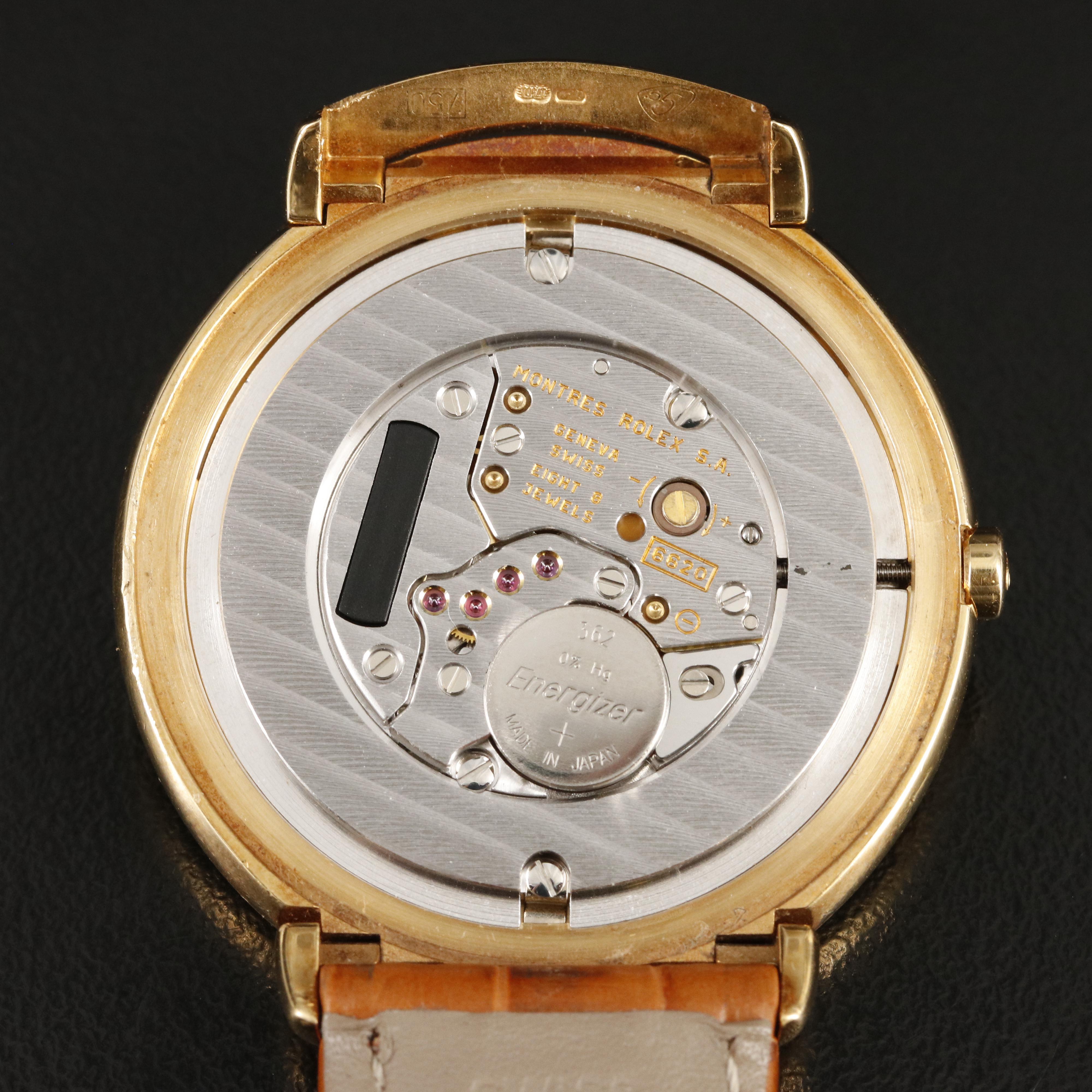 18K Rolex Cellini Quartz Watch
