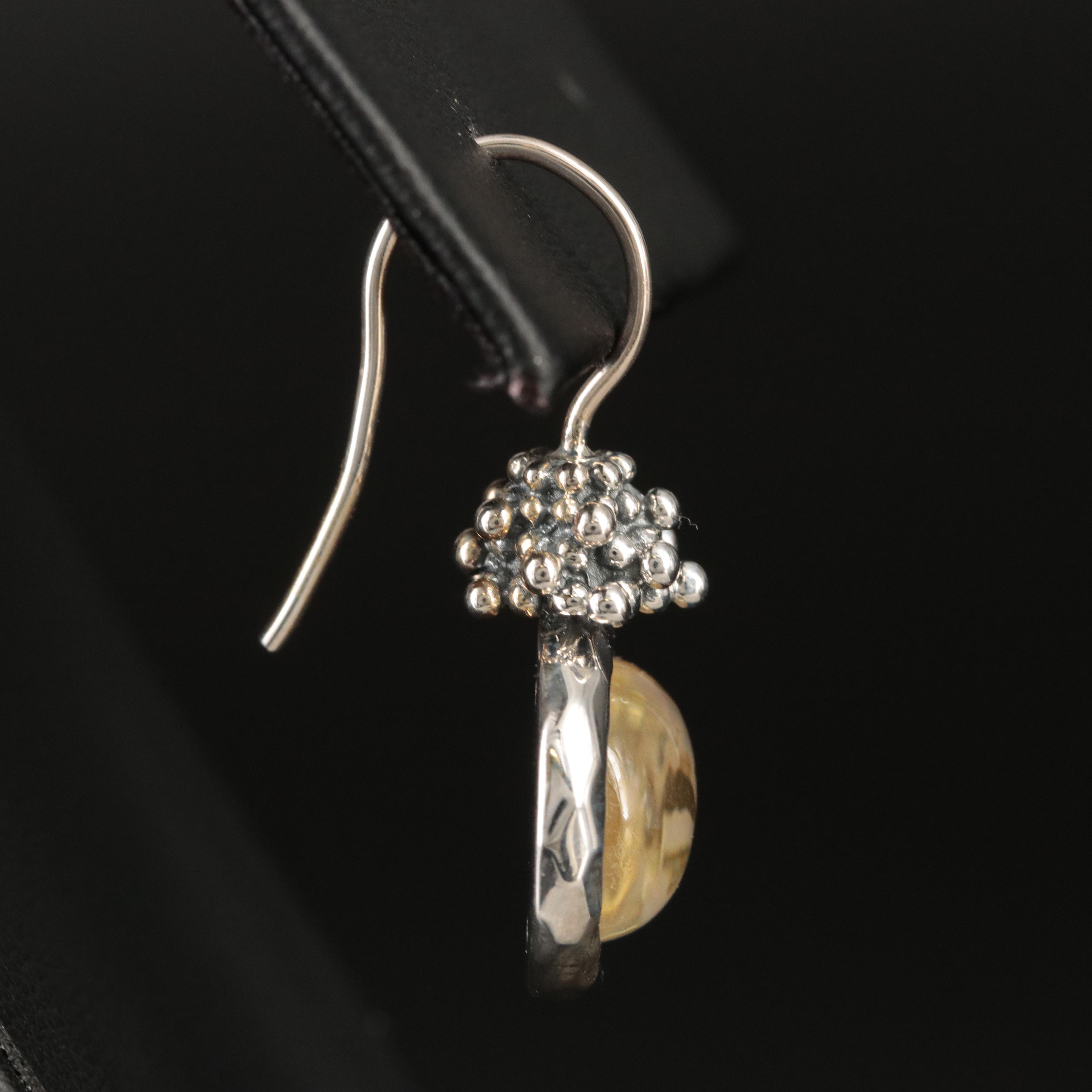 Michael Dawkins Sterling Quartz and Mother-of-Pearl Doublet Earrings