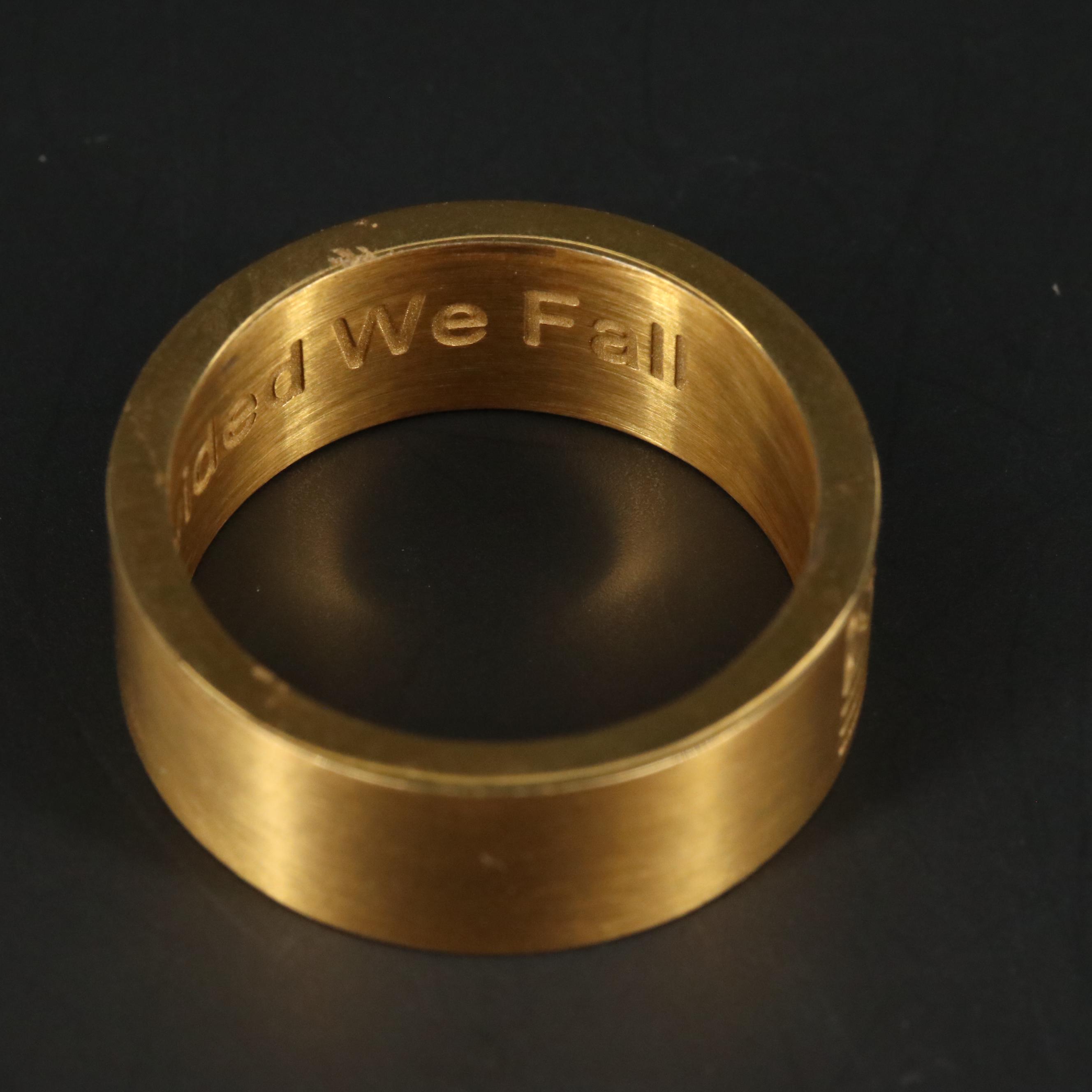 Stainless Steel American Flag Ring