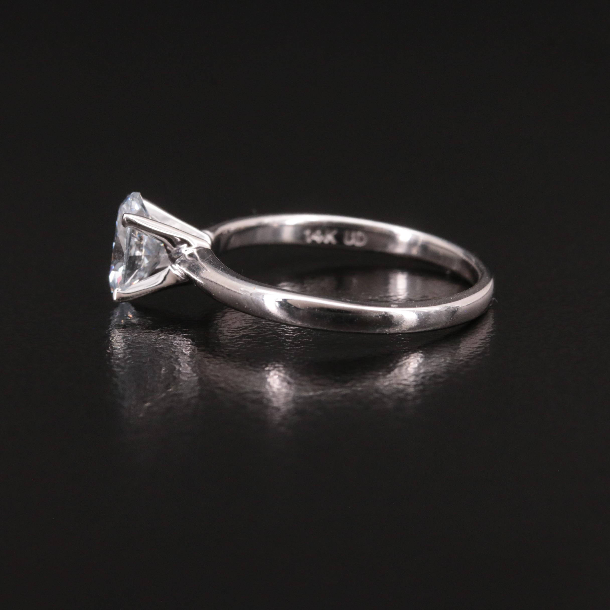 14K 0.91 CT Lab Grown Diamond Solitaire Ring