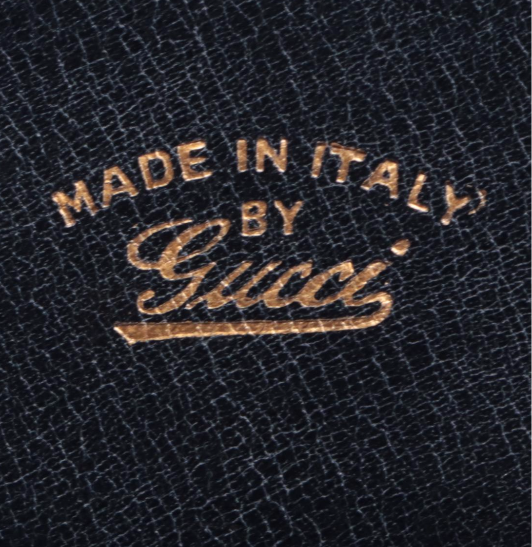 Gucci Flap Front Accordion Shoulder Bag in Coated Canvas and Leather