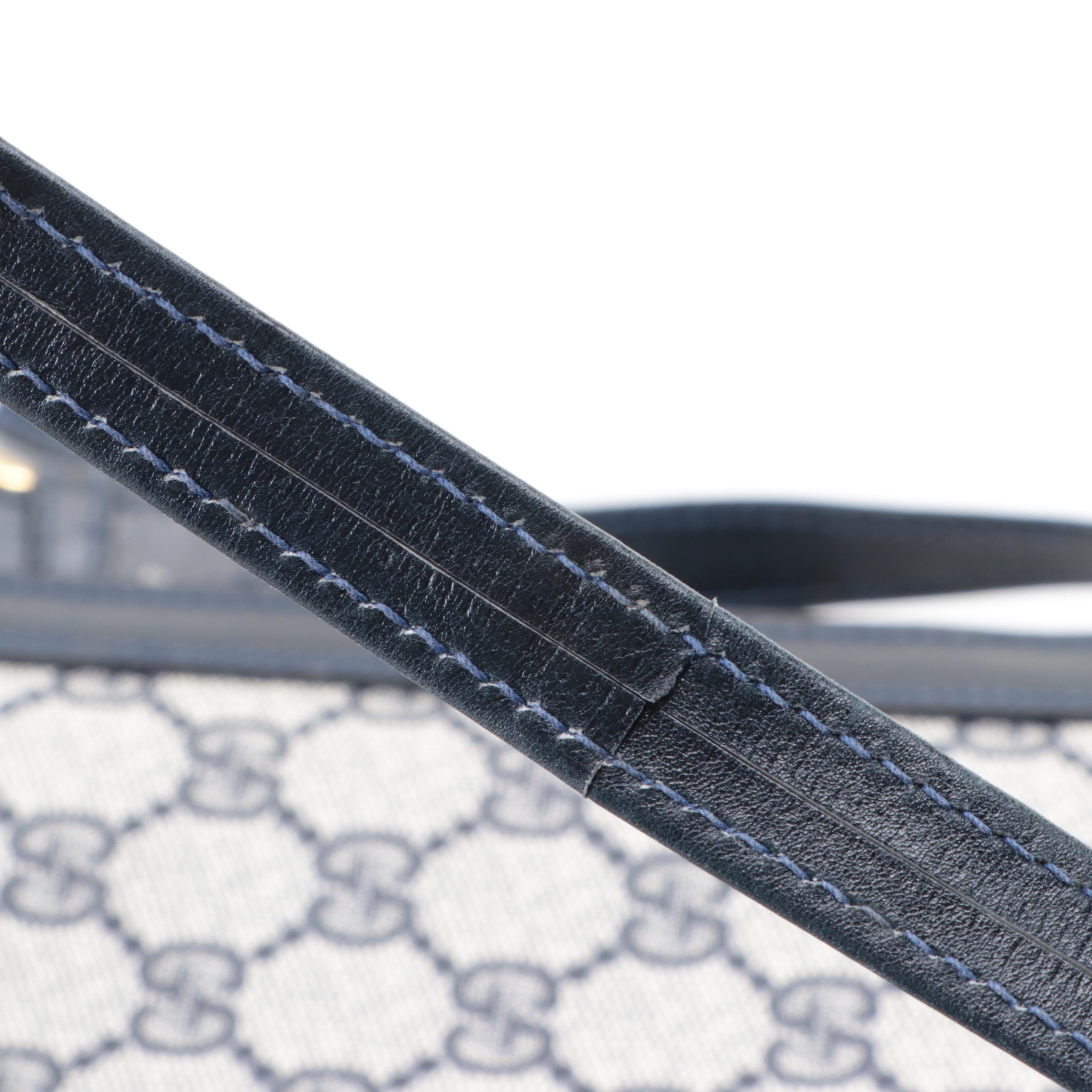 Gucci Flap Front Accordion Shoulder Bag in Coated Canvas and Leather