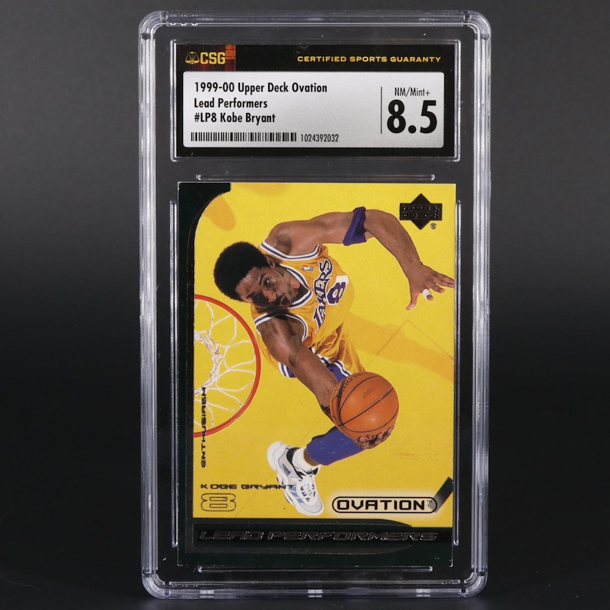 1990 Upper Deck Ovation Kobe Bryant #LP8 Graded CSG Mint 8.5 Basketball Card