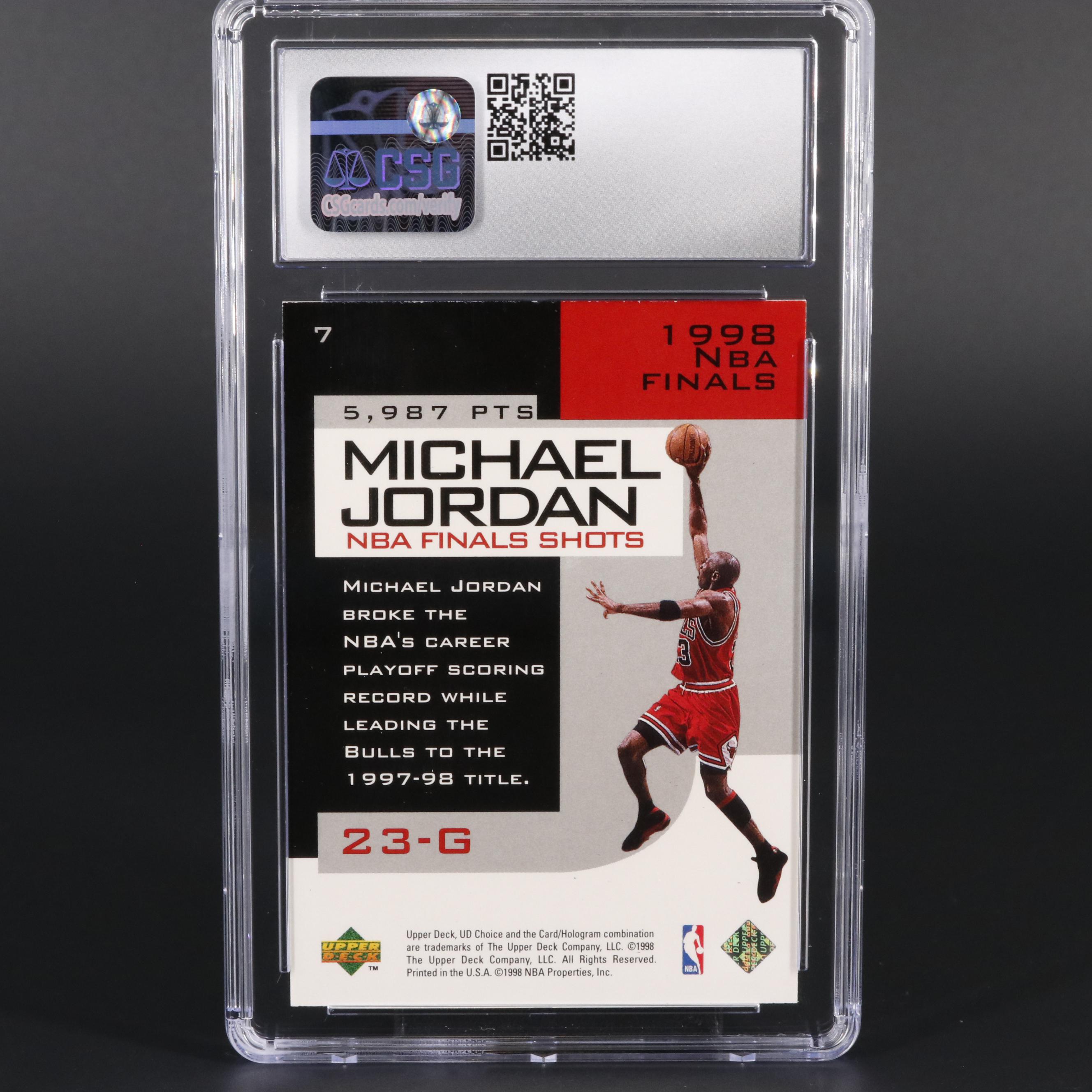 1998-99 Upper Deck Michael Jordan Preview MJ NBA Finals Shots Basketball Card