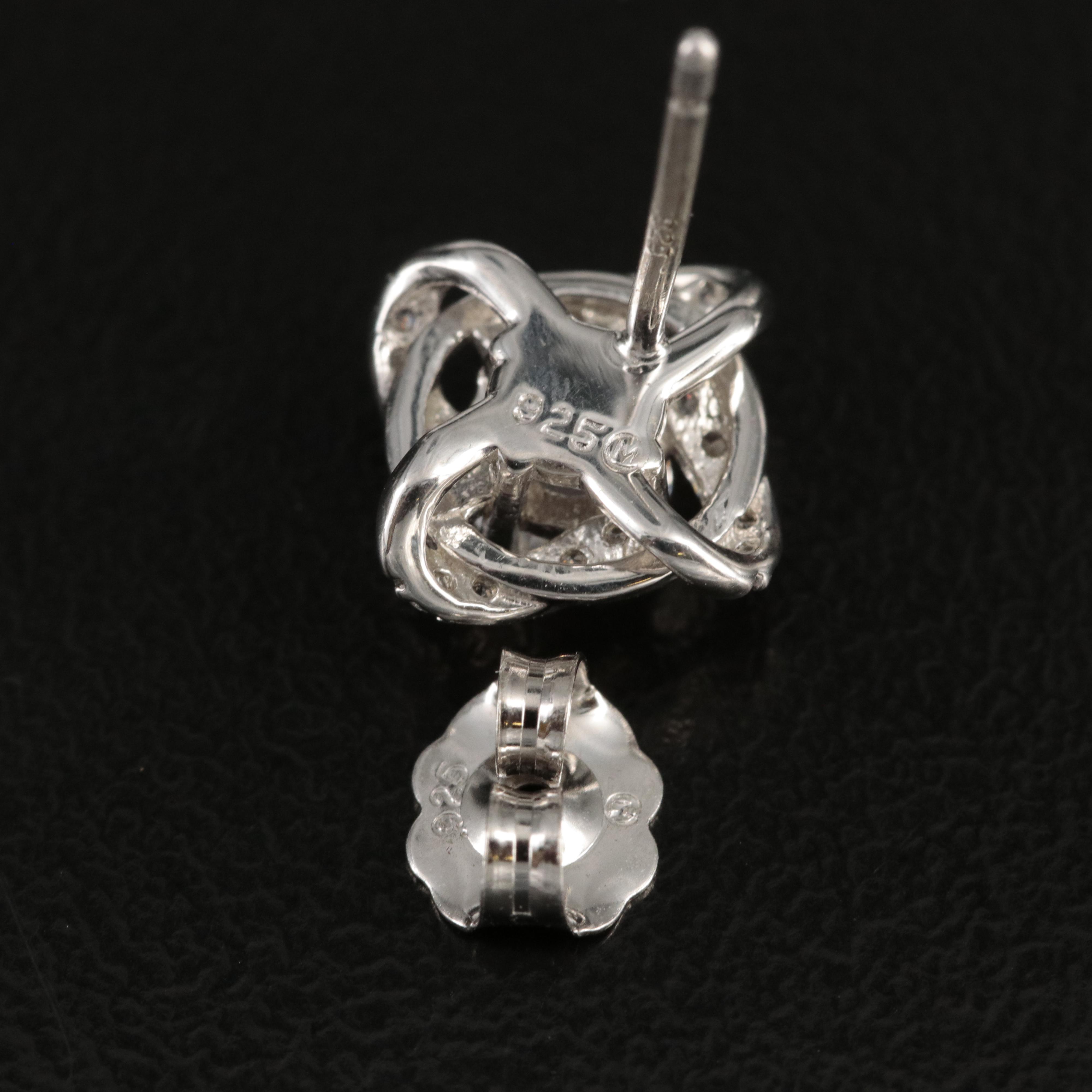 Sterling Goshenite Stud Earrings