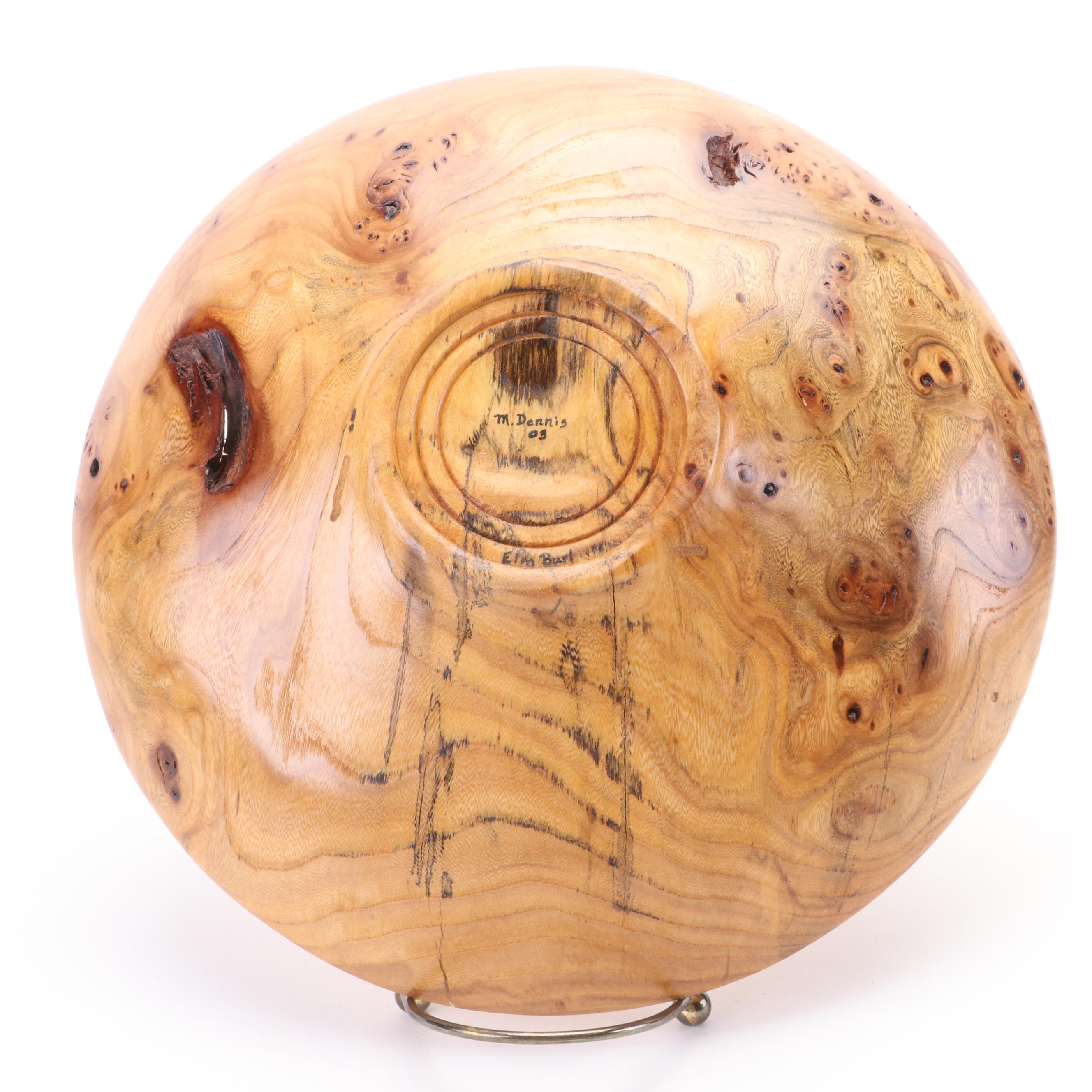 Ash, Elm Burl and Dogwood Handcrafted Decorative Wooden Bowls