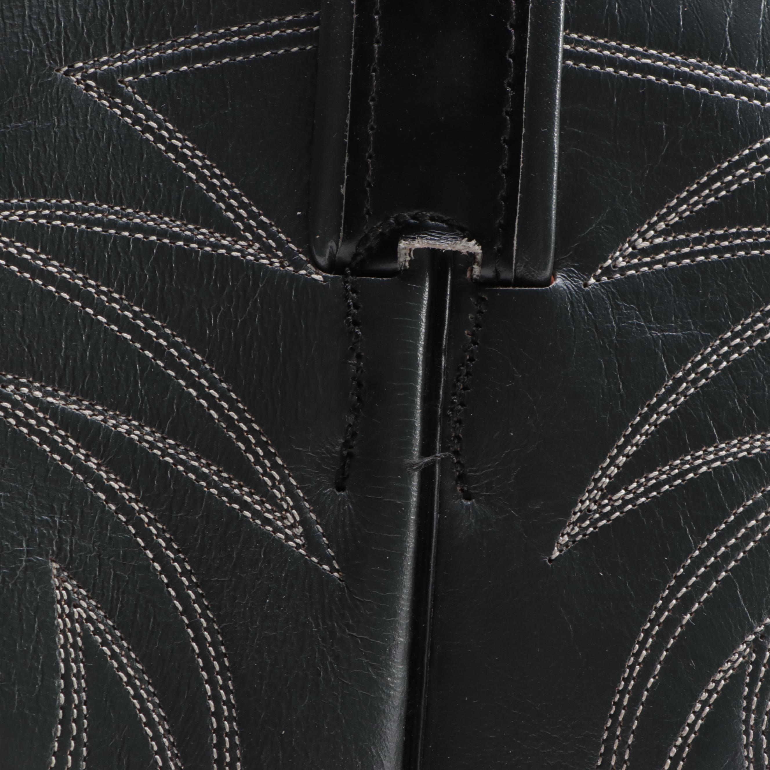 Men's Nocona Leather Western Boots with Lizard Skin Cap Toe