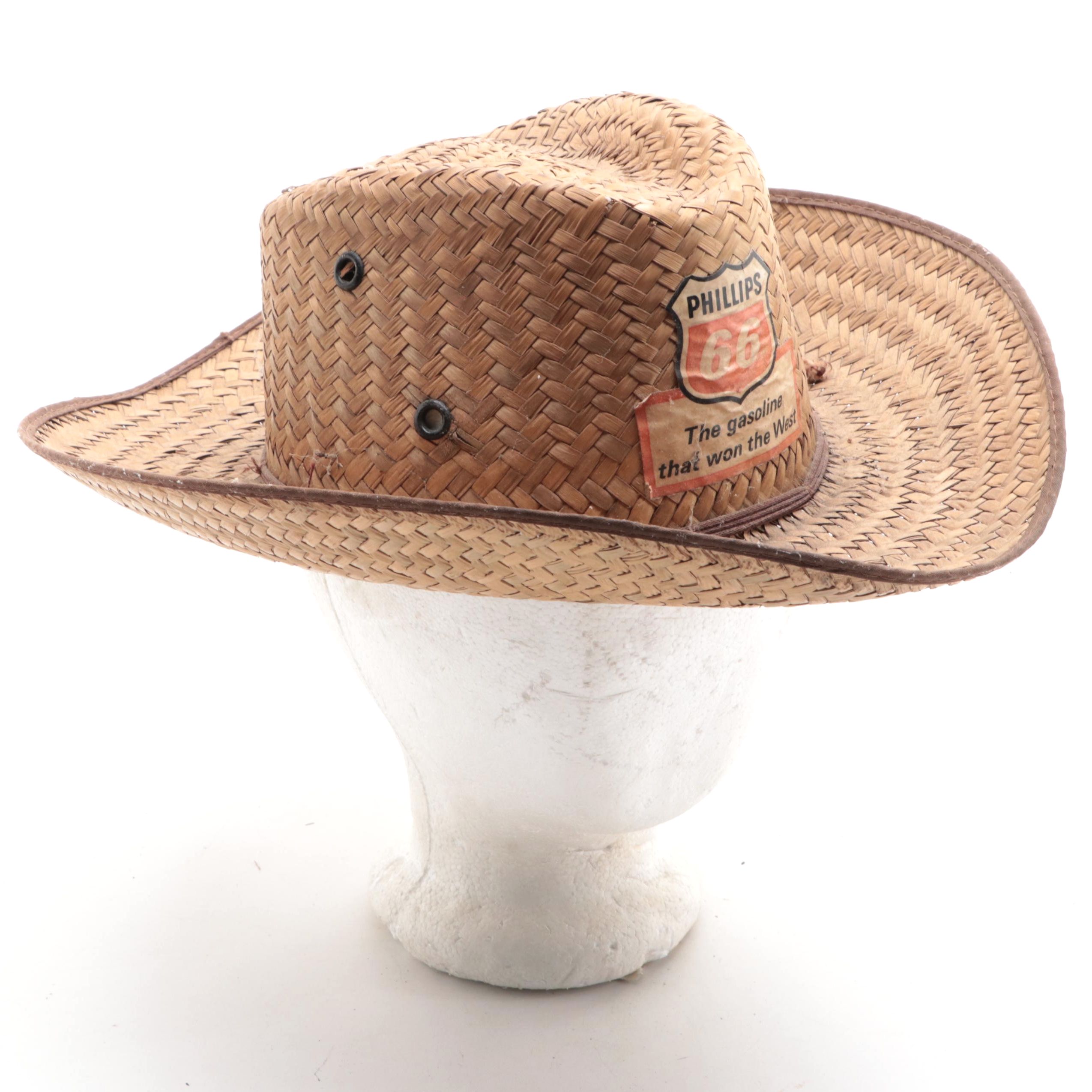 Phillips 66 Straw Cowboy Hat EBTH