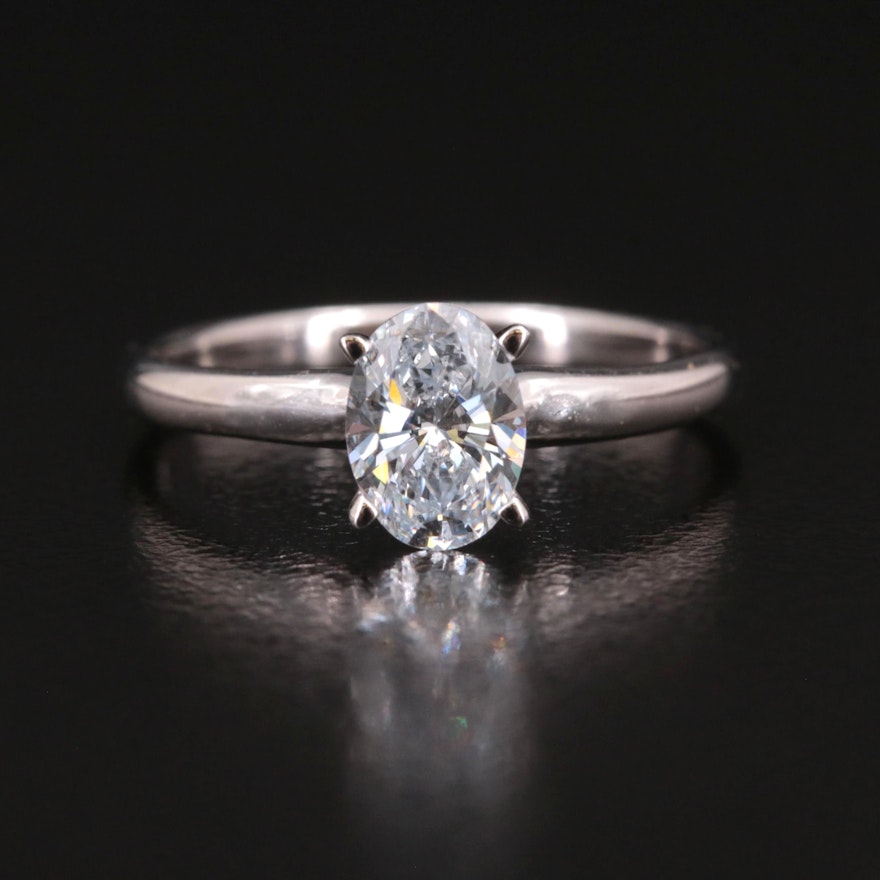 14K 0.91 CT Lab Grown Diamond Solitaire Ring