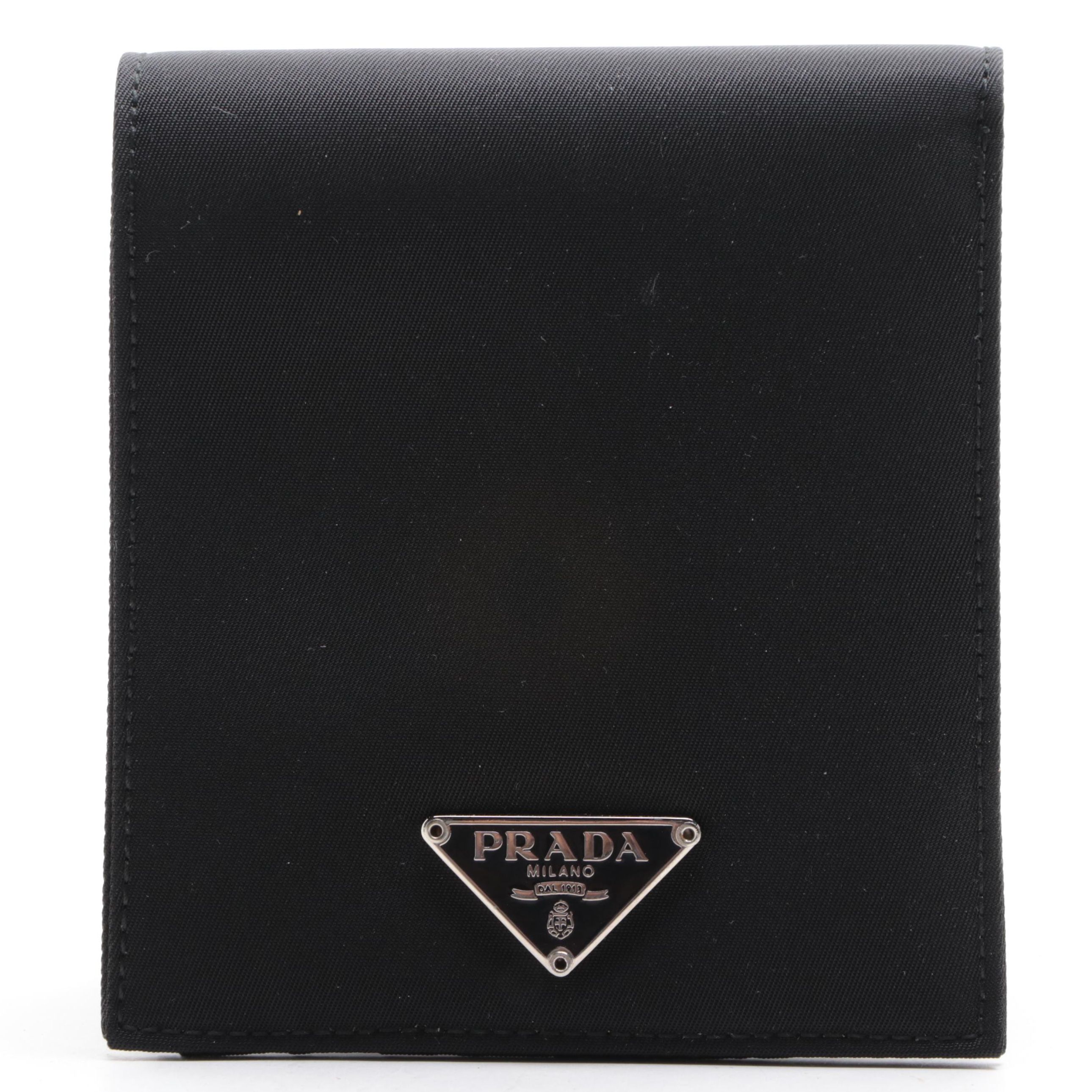 Prada Bifold Wallet in Tessuto Nylon with Box